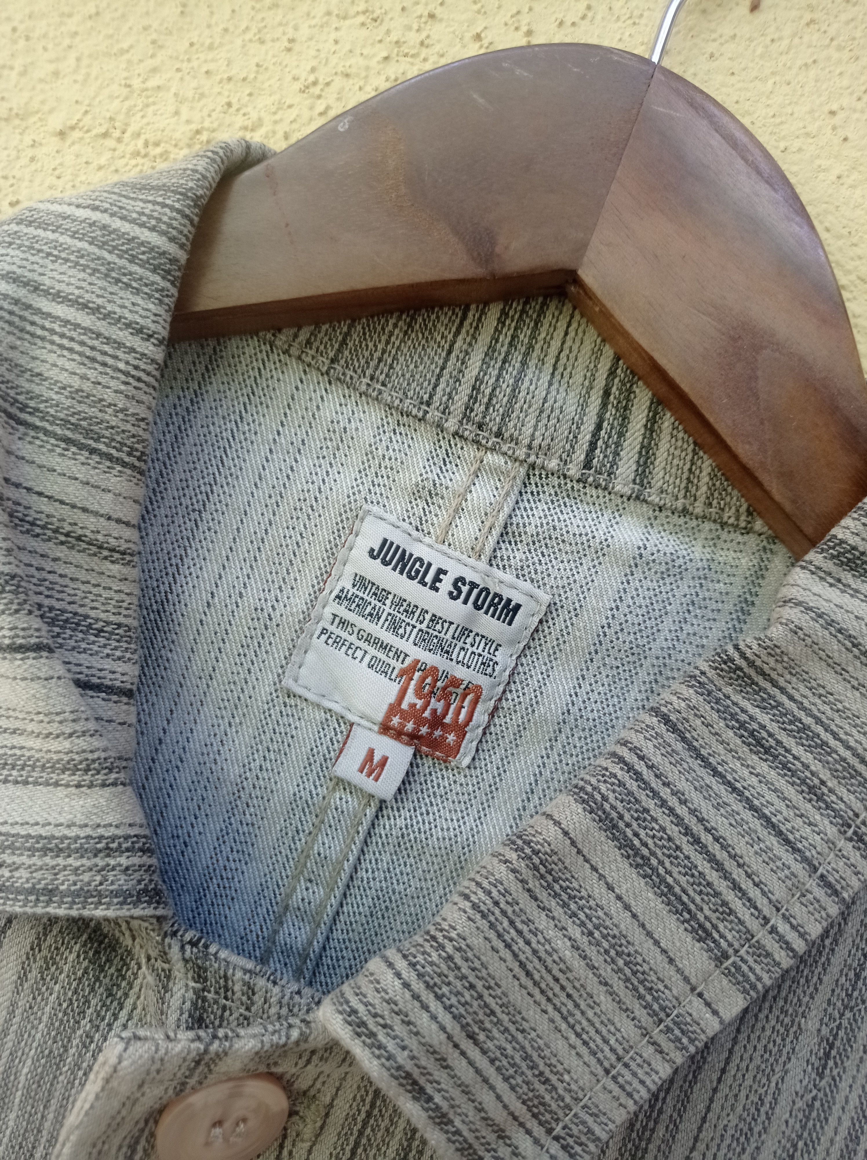 Japanese Brand Jungle storm stripe workwear Japanese #GL25 Size US XL / EU 56 / 4 - 8 Thumbnail