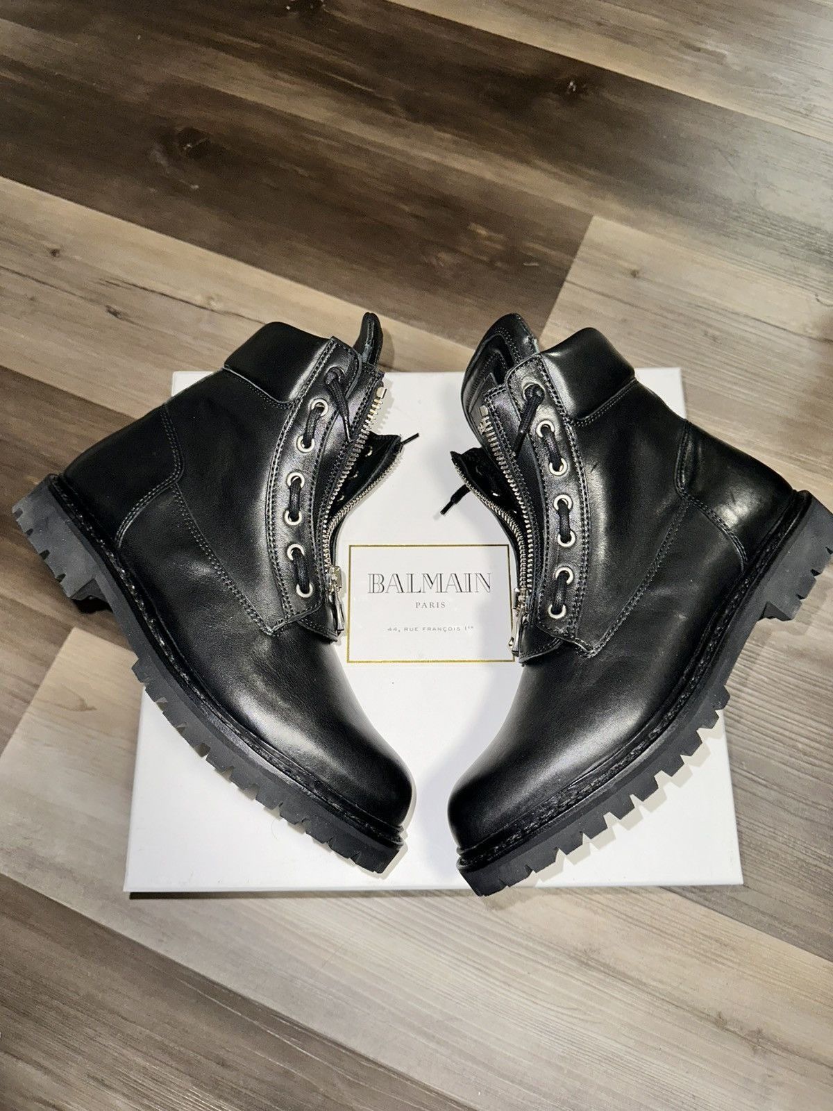 Balmain Balmain Charlie Leather Ranger Boots Size US 10 / EU 43 - 2 Thumbnail