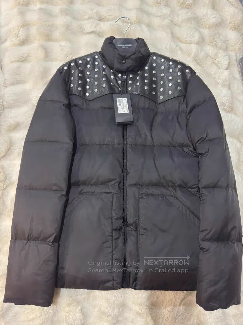 Saint Laurent Paris Saint Laurent Paris Studded Leather Puffer Jacket Size US S / EU 44-46 / 1 - 1 Thumbnail