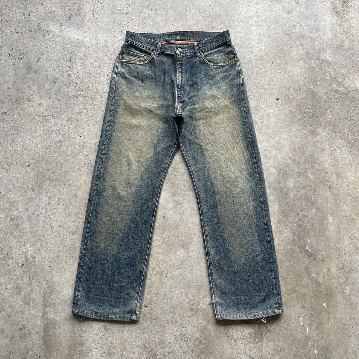 Japanese Brand × Jean Vintage Japan Rusty Jeans Faded Denim Pants W31x28.5 Size US 31 - 1 Thumbnail