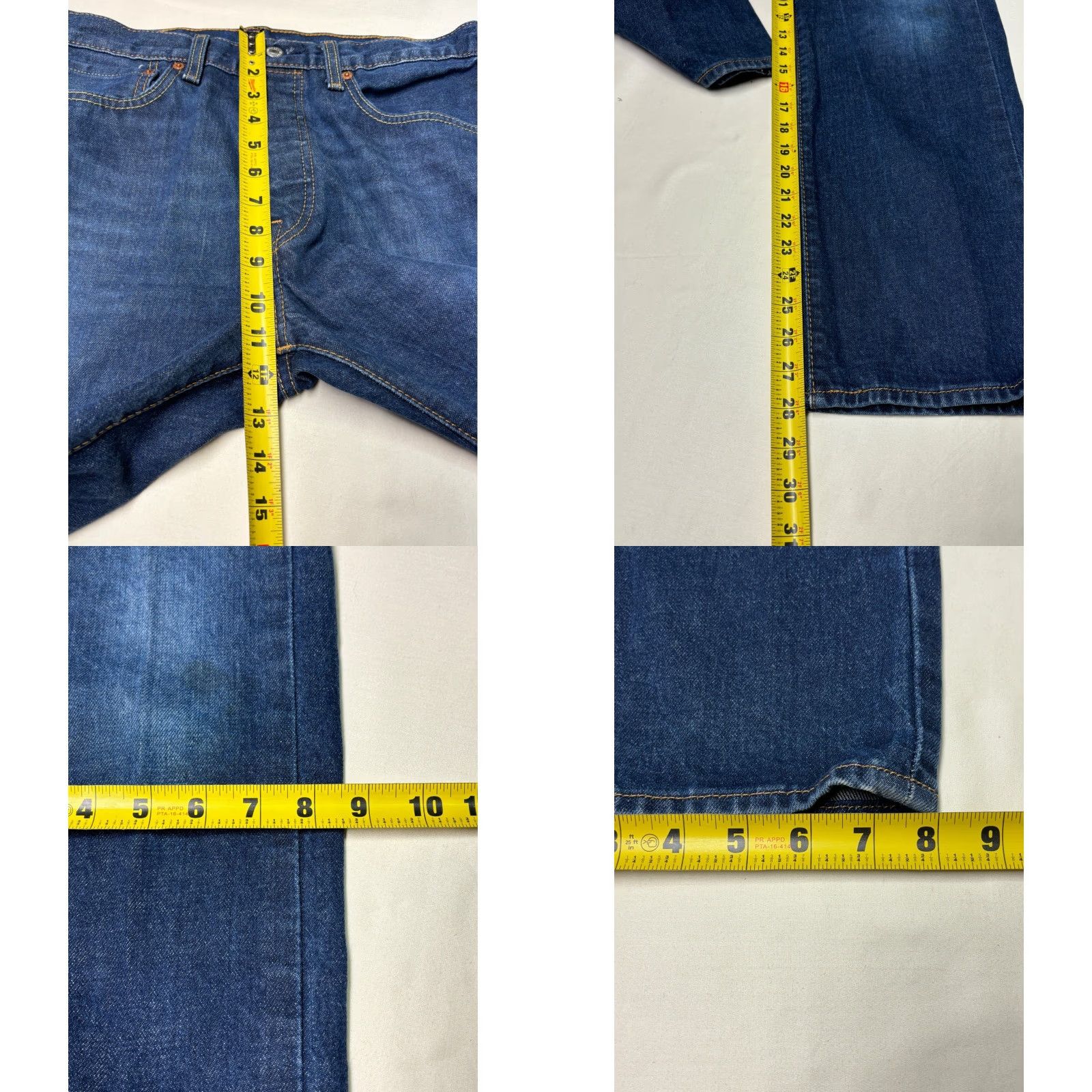 Levi's Levi's 501 Jeans Mens Dark Wash Button Fly Straight Leg W32 L29 Size US 32 / EU 48 - 9 Thumbnail