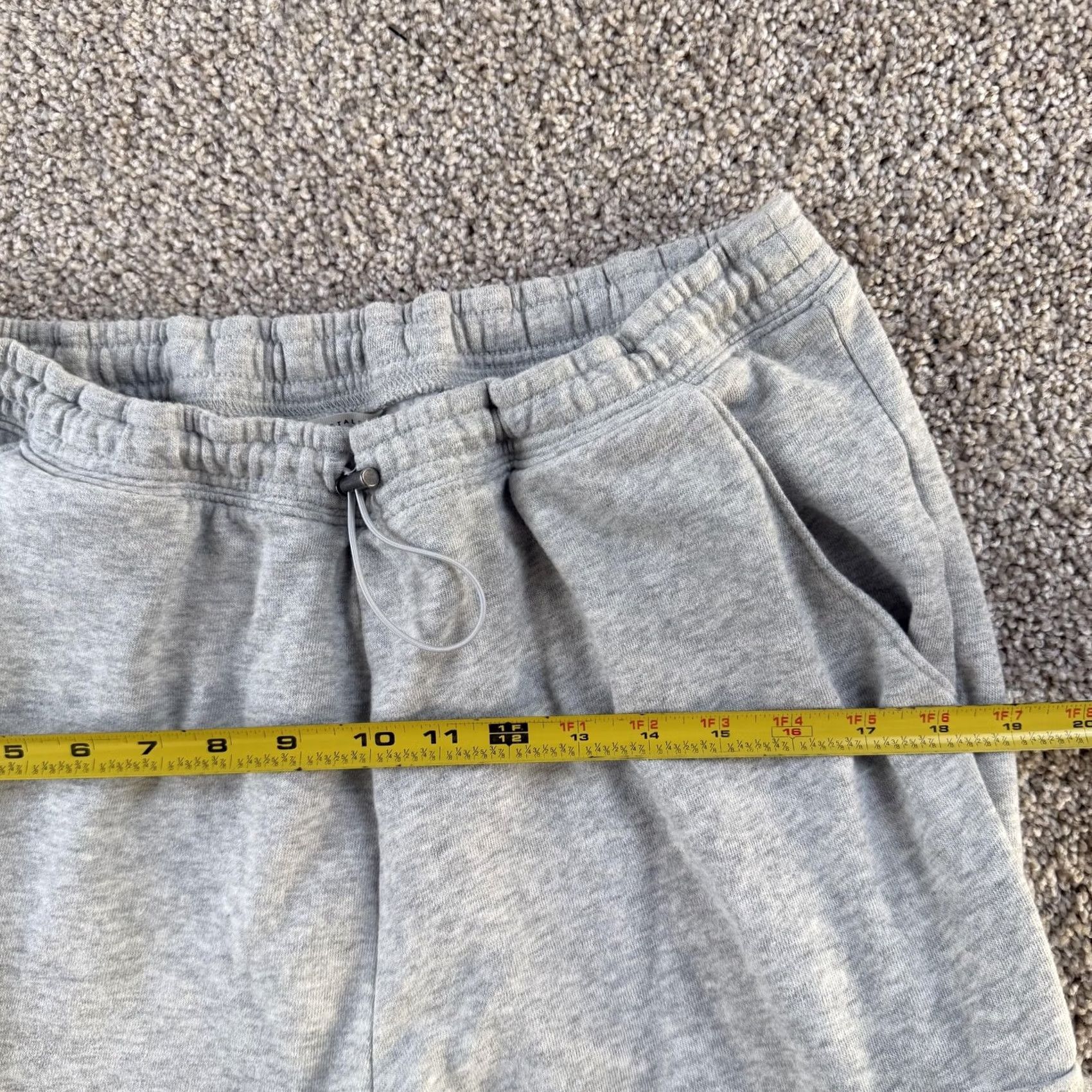 Vintage Aéropostale Sweatpants Womens Large Gray Fleece Side Cargo Joggers Elastic Waist Size 36" / US 14 / IT 50 - 6 Thumbnail