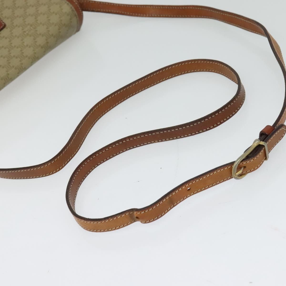Celine CELINE Macadam Canvas Shoulder Bag Pvc Beige Size ONE SIZE - 7 Thumbnail