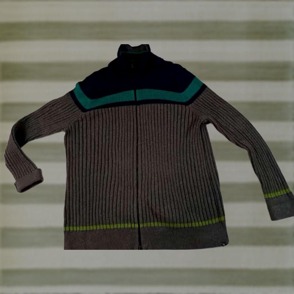 Eddie Bauer VINTAGE Eddie Bauer Woman Ribbed Knit Full Zip Sweater 2XL Size XXL / US 16-18 / IT 52-54 - 1 Thumbnail