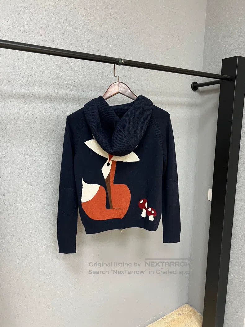 Loro Piana Loro Piana Cashmere Knit Jacket with Fox Mushroom Pattern Size XS / US 0-2 / IT 36-38 - 2 Thumbnail