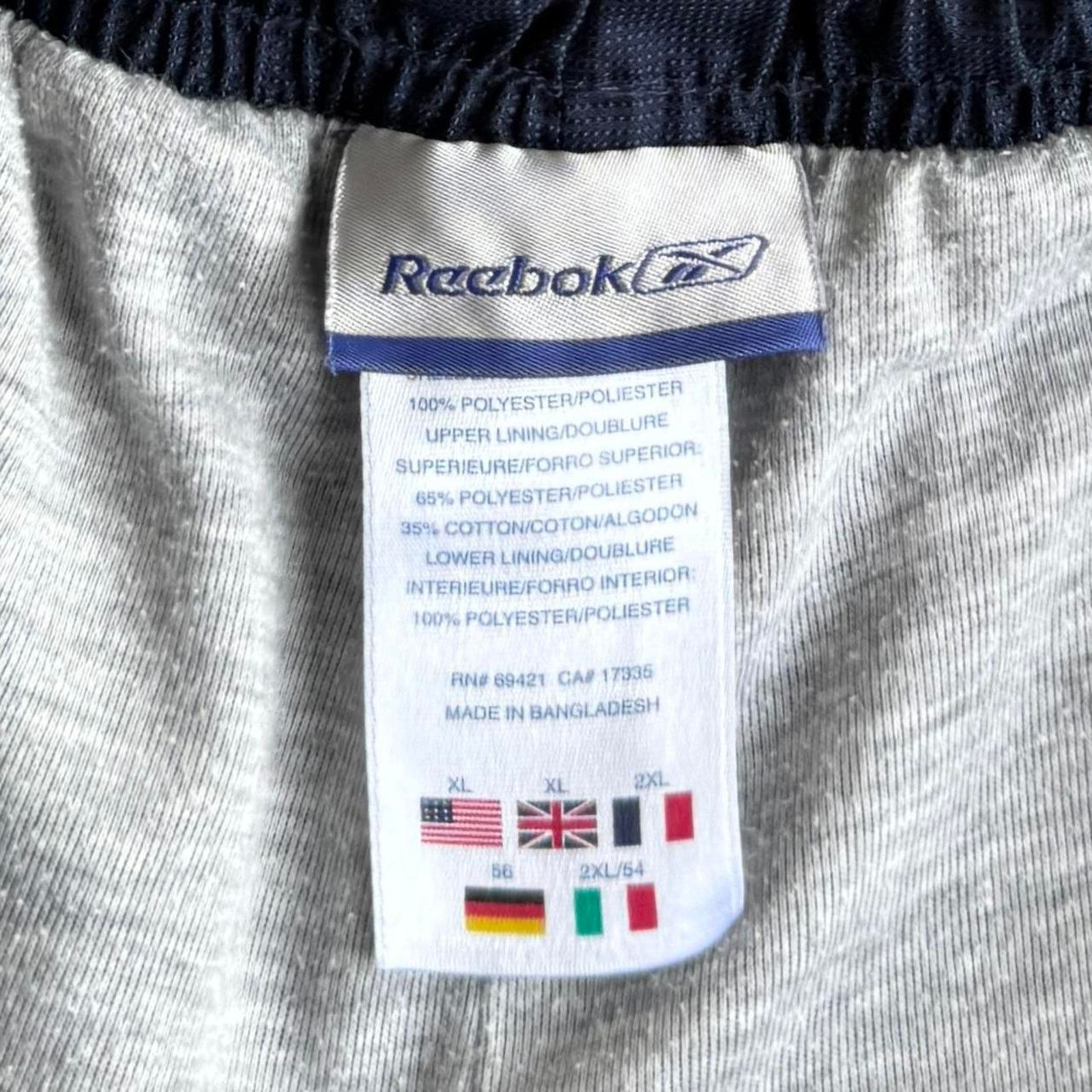 JNCO × Reebok × Vintage Y2K Reebok Baggy Wide Leg Technical Drill Skater Sweatpants Size US 33 - 3 Thumbnail