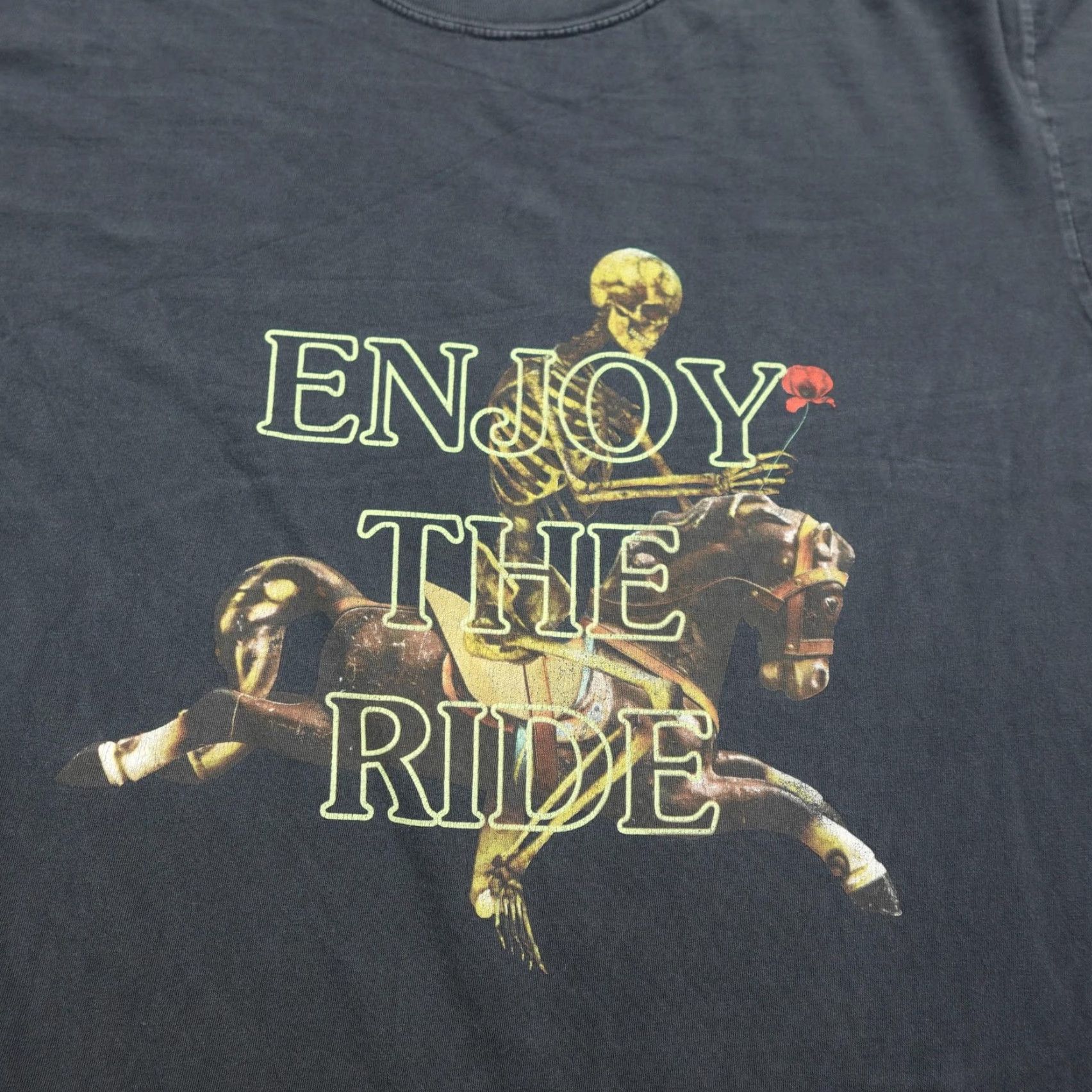 Travis Scott Astroworld Shirt Mens Large Black Enjoy The Ride T-Shirt Hip Hop Concert Skull Graphic Print Crew Neck Long Sleeve” Size US L / EU 52-54 / 3 - 3 Thumbnail
