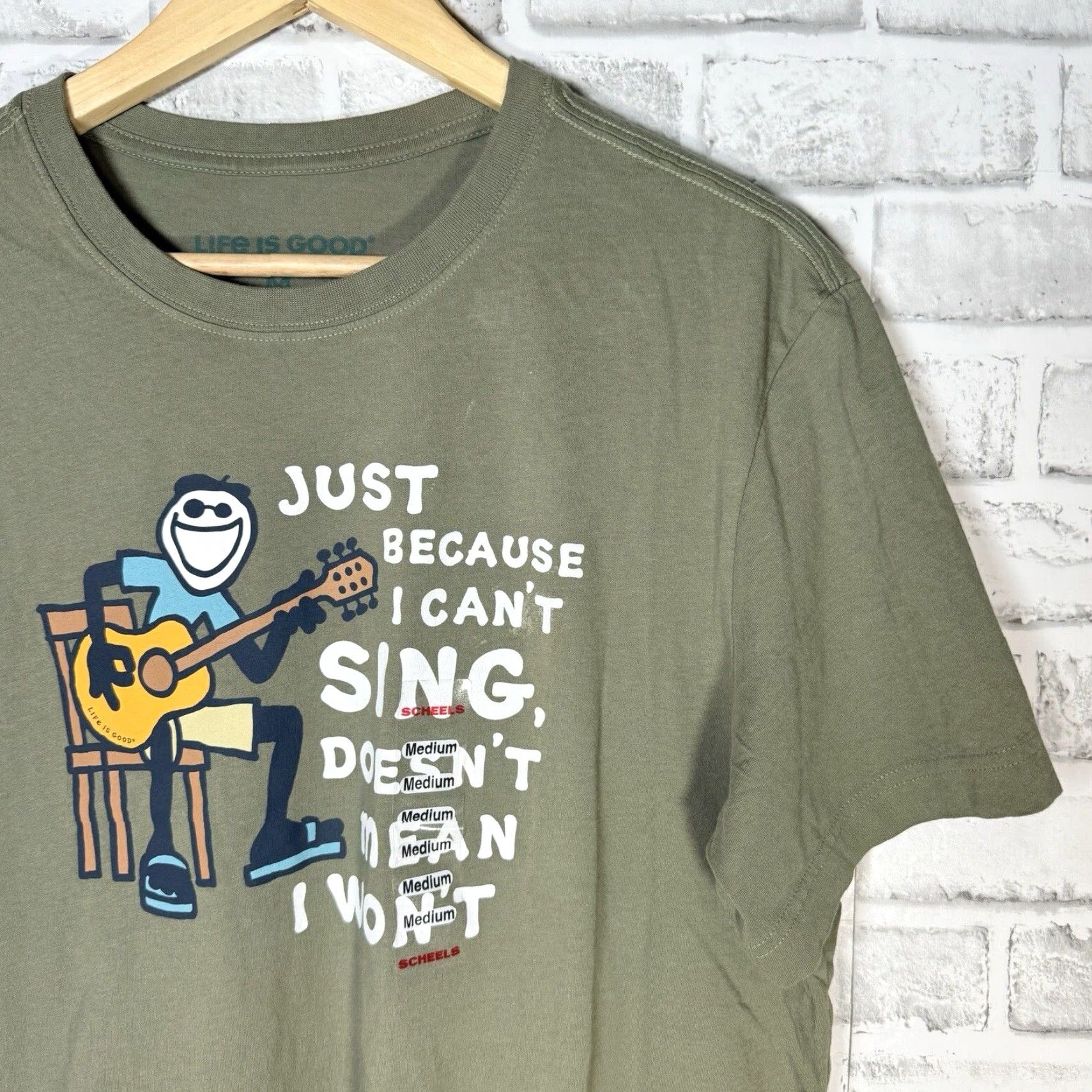Life is Good NWT Life Is Good Green Graphic Tee Mens M Size Graphic Tee Size US M / EU 48-50 / 2 - 2 Thumbnail
