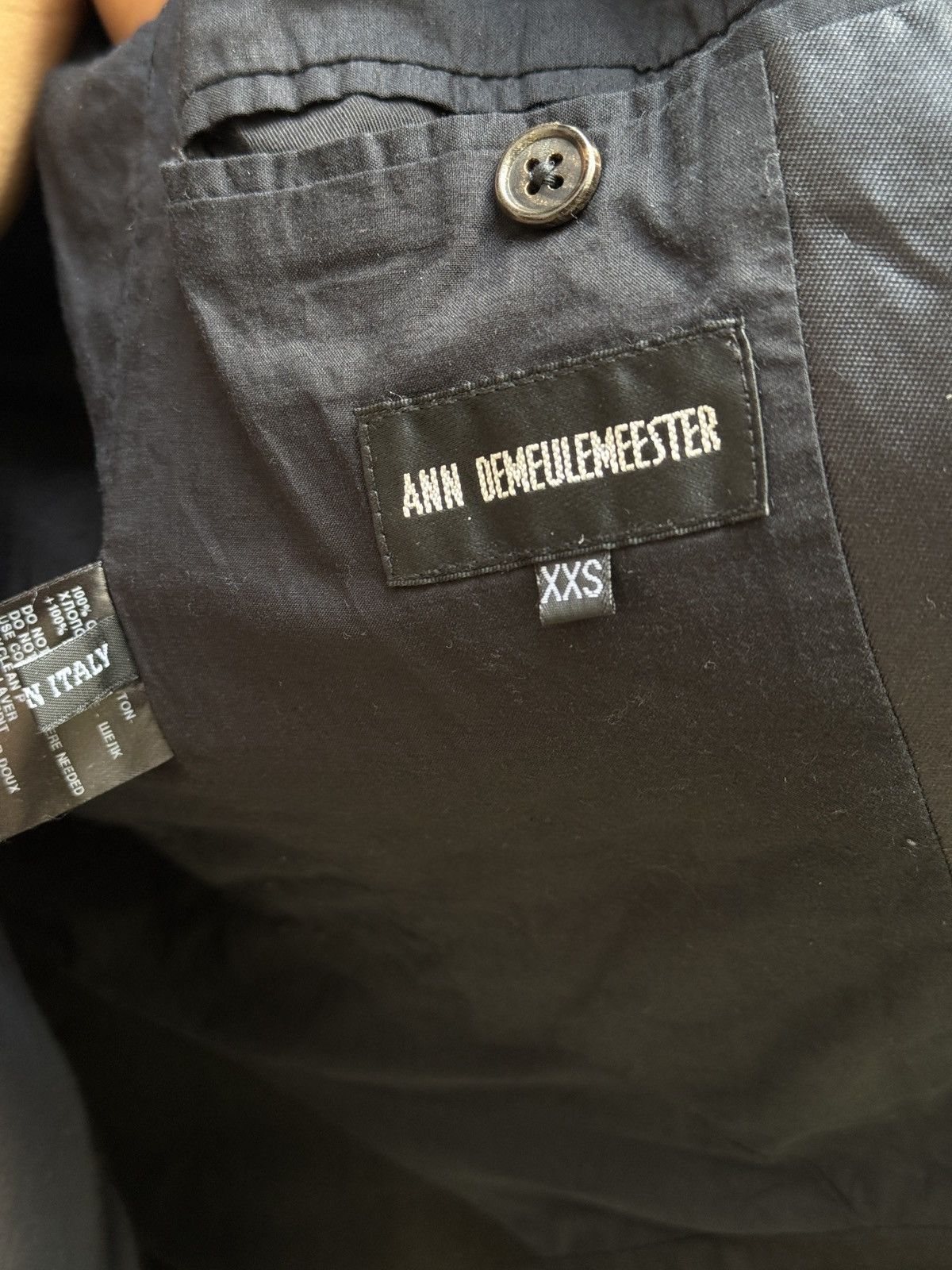 Ann Demeulemeester Ann Demeulemeester buttons biker jacket Size XXS / US 00 / IT 34 - 13 Thumbnail