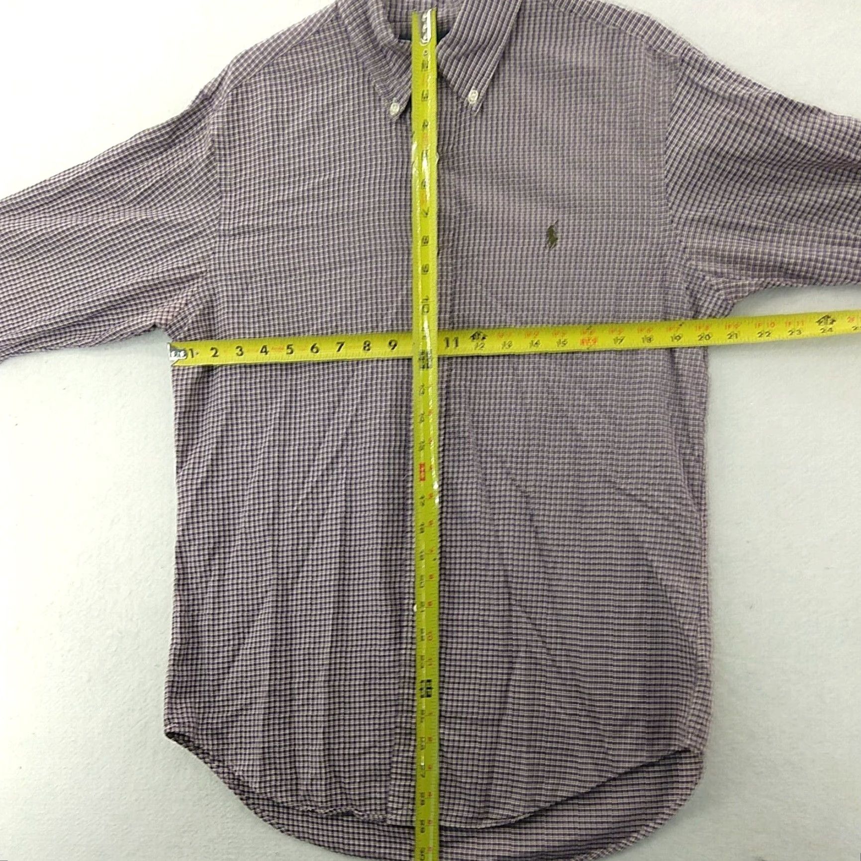 Ralph Lauren Ralph Lauren Purple Stripes Button Up Long Sleeve Classic Fit Shirt-Men's M Size US M / EU 48-50 / 2 - 3 Thumbnail