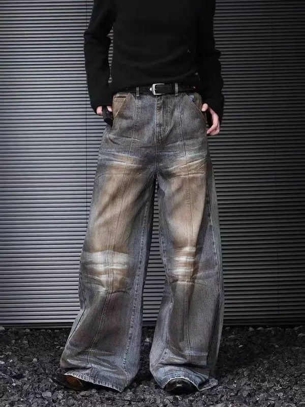 Japanese Brand VIBE Heavy wasteland distressed washed baggy jeans Size US 30 / EU 46 - 5 Thumbnail