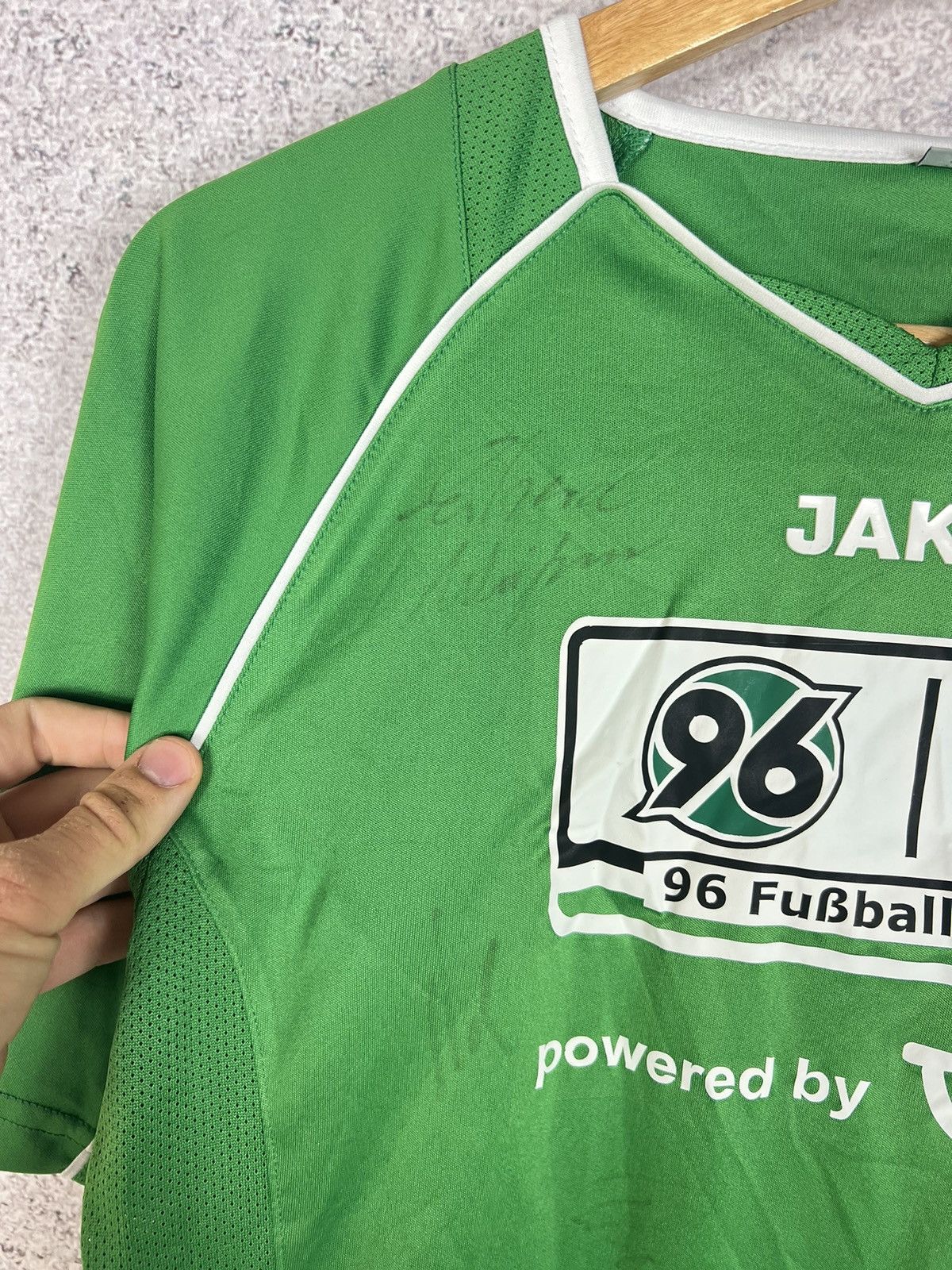 Vintage Vintage Hannover 96 Jako Players Signed Soccer Jersey Shirt Size US S / EU 44-46 / 1 - 4 Thumbnail