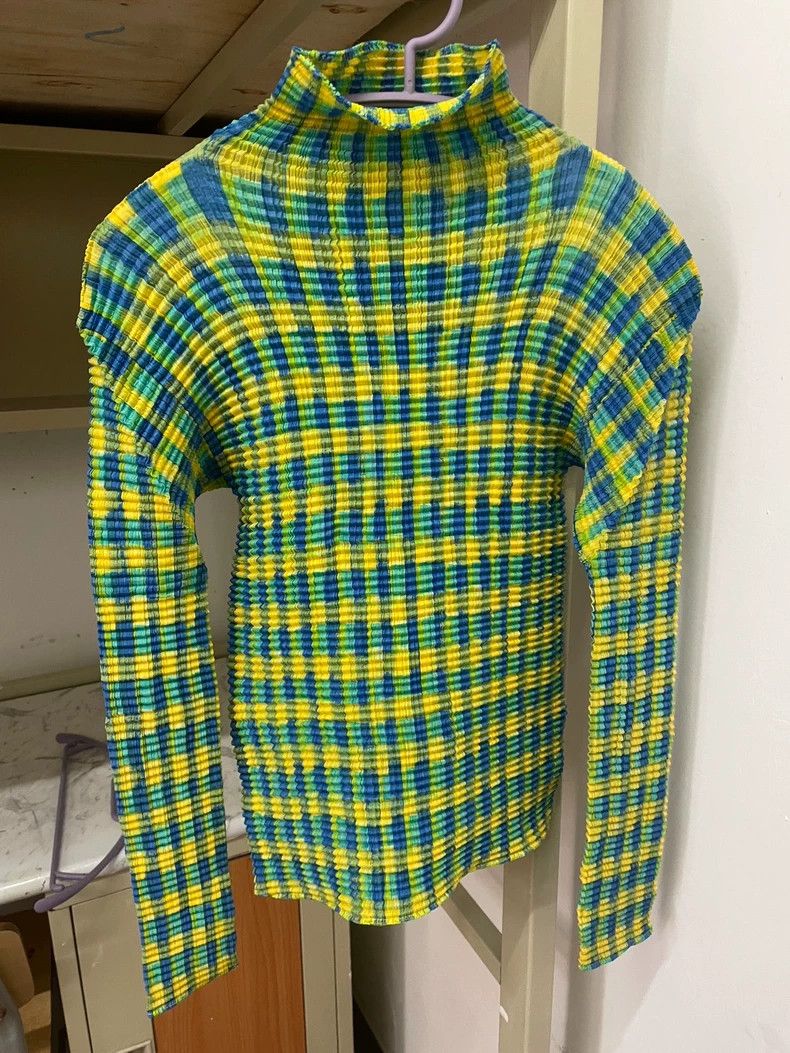 Issey Miyake issey miyake Plaid accordion pleated jacket Size M / US 6-8 / IT 42-44 - 1 Thumbnail