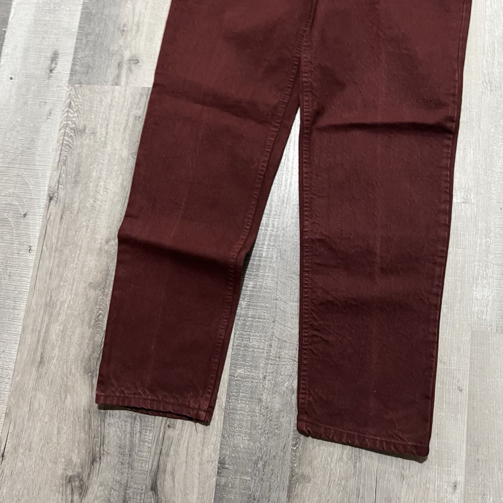 Guess VTG Guess Georges Marciano Jeans Women's Dark Red Tapered Size 30" / US 8 / IT 44 - 5 Thumbnail
