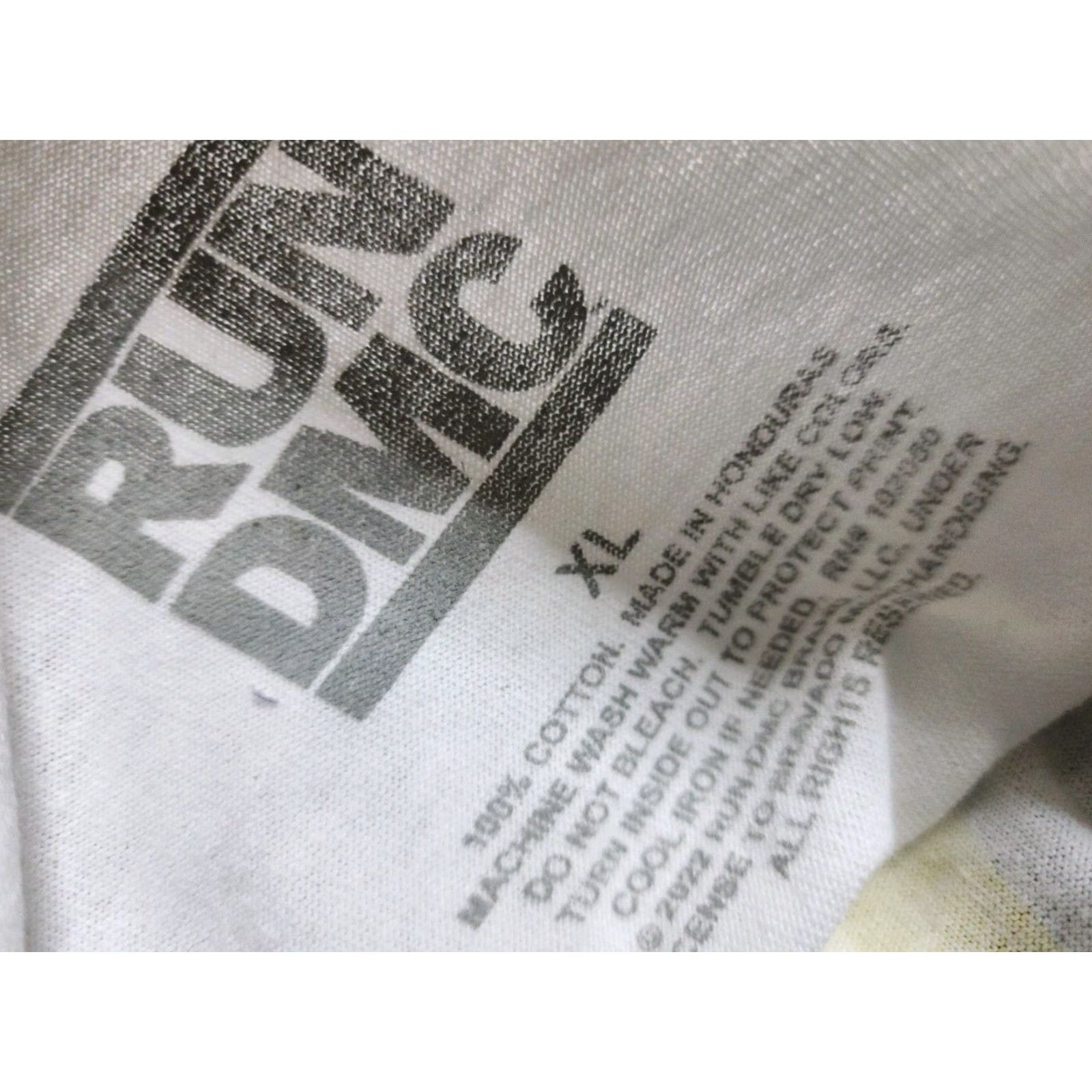 Vintage Run DMC Mens XL T-Shirt White 1985 King of Rock Hip Hop Album Art 90s Shirt Size US XL / EU 56 / 4 - 4 Thumbnail