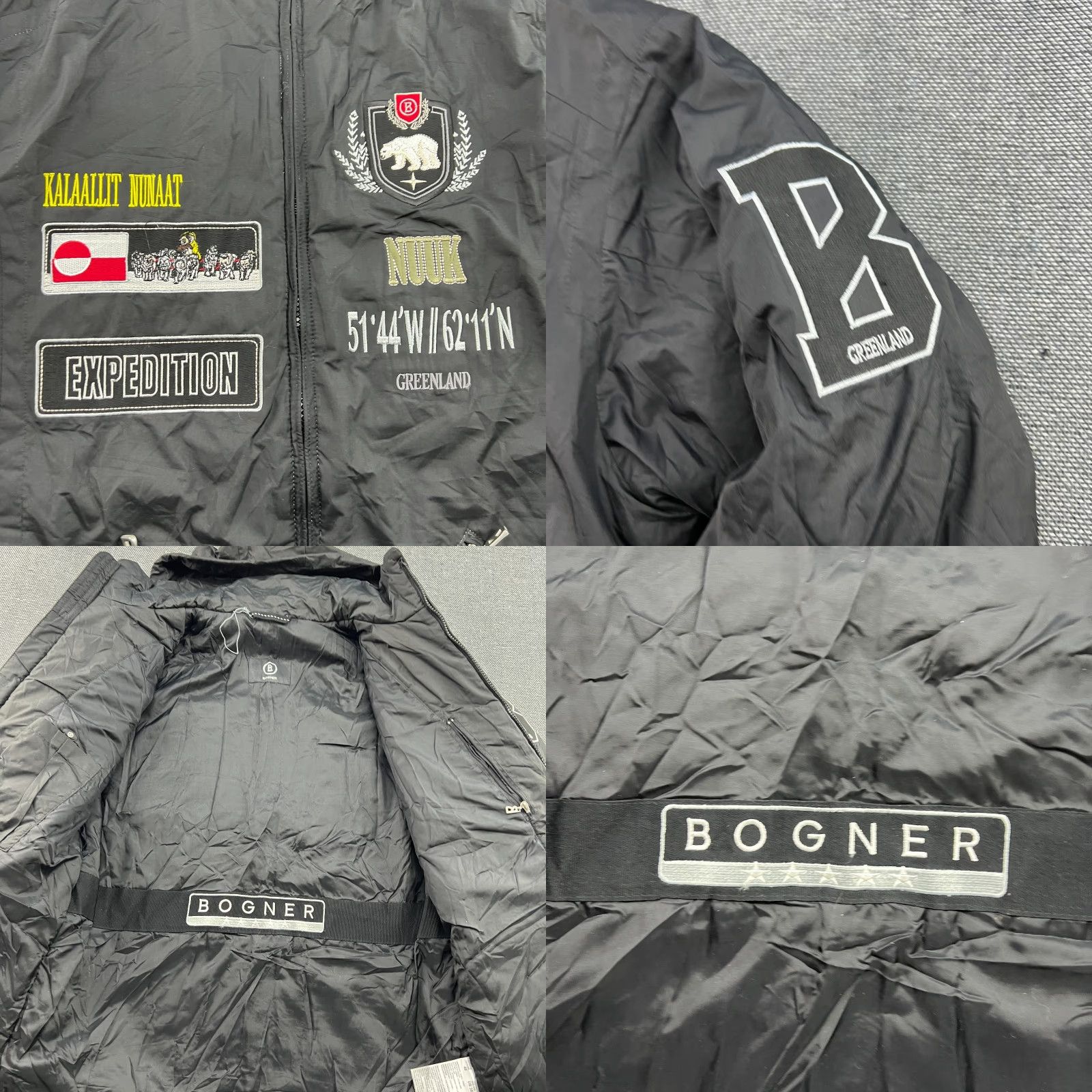 Bogner Bogner Jacket Mens 48 Black Hooded Puffer Greenland Expedition Kanglait Kalaallit Nunaat Size US M / EU 48-50 / 2 - 8 Thumbnail