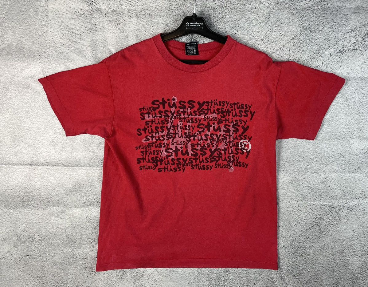 Stussy Vintage stussy multi logo T-shirt Y2K Size US M / EU 48-50 / 2 - 2 Thumbnail