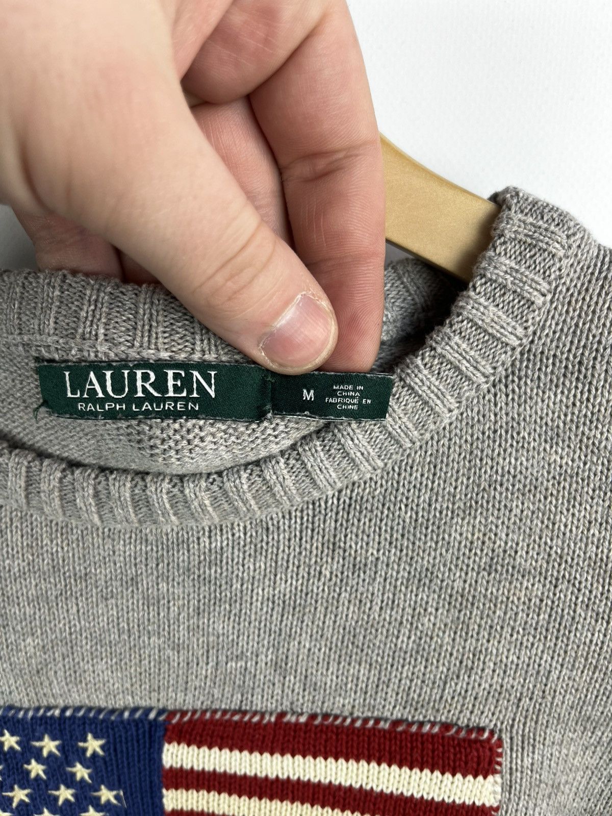 Polo Ralph Lauren Vintage Ralph Lauren sweater big logo USA American Flag knit Size M / US 6-8 / IT 42-44 - 9 Thumbnail