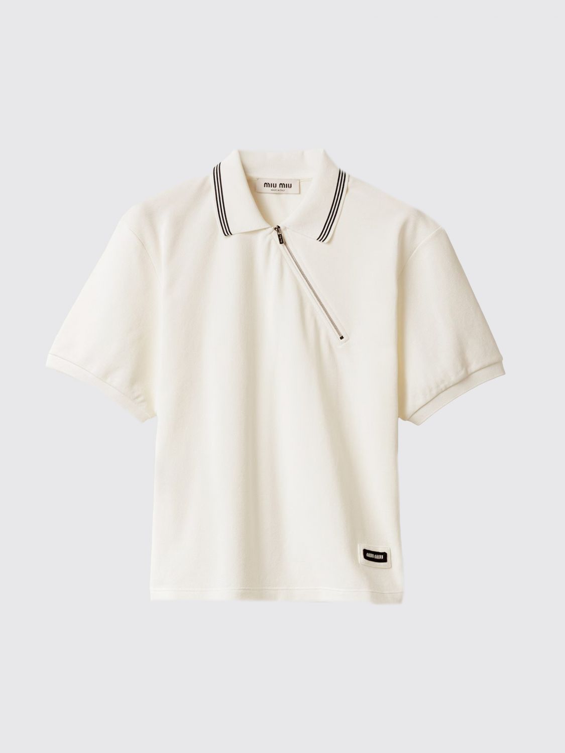 Miu Miu Miu Miu Polo Shirt Woman White Size S / US 4 / IT 40 - 1 Preview