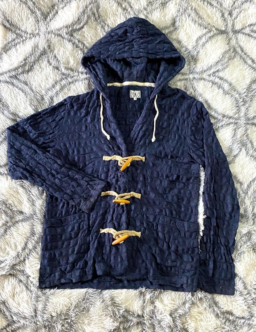 Japanese Brand × Takeo Kikuchi Takeo Kikuchi Blue hooded cotton toggle jacket Size M / US 6-8 / IT 42-44 - 1 Thumbnail