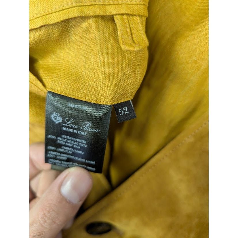 Loro Piana o1rshd1 Suede Jacket Suede Button Jacket in Cognac 52 Size US L / EU 52-54 / 3 - 17 Thumbnail