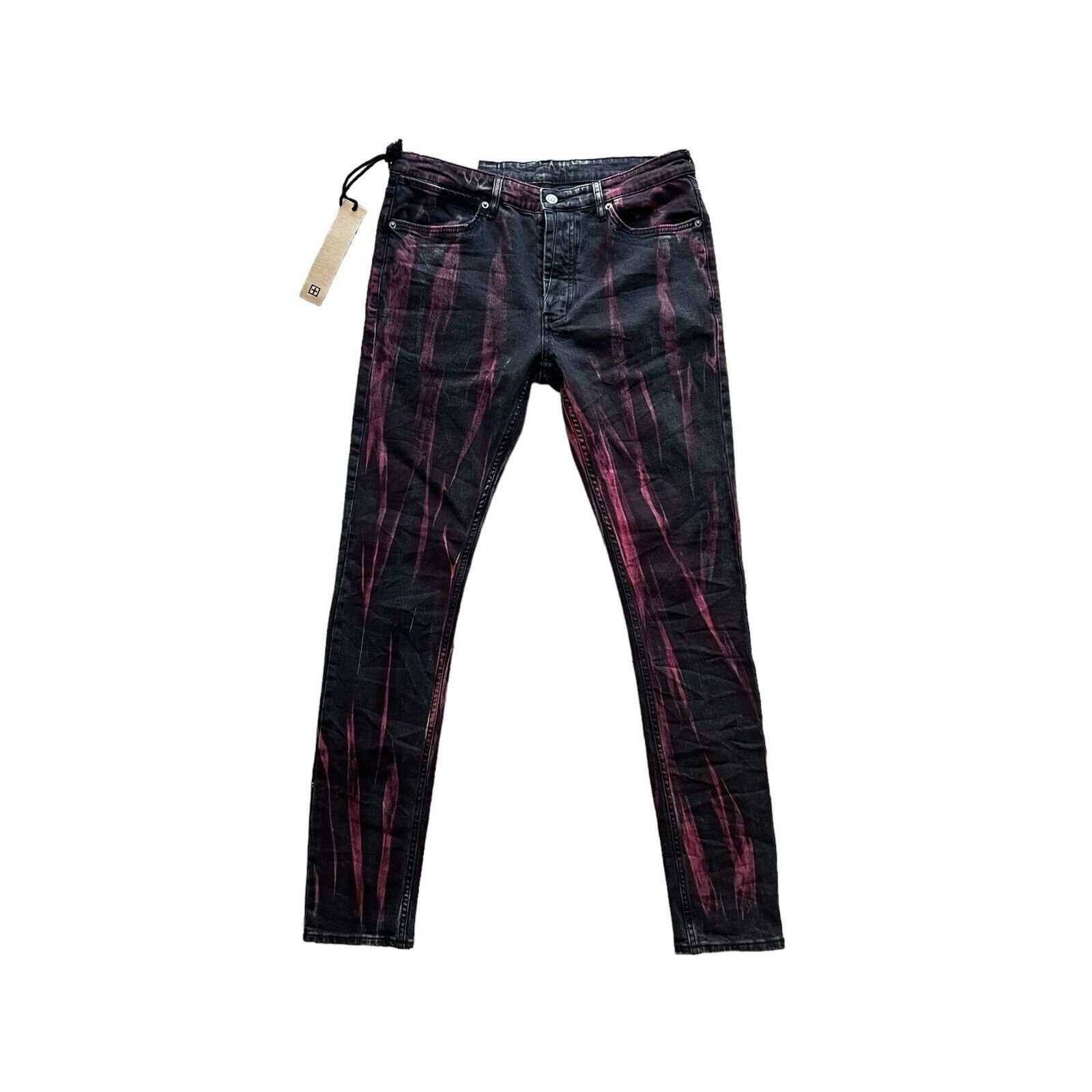 Ksubi Jeans Mens Van Winkle Skinny Leg Black $260 Size 34/32