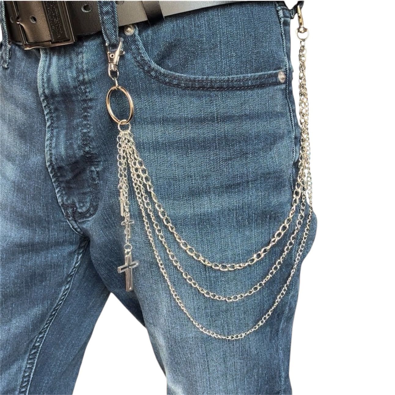 Other Cross Pants Chain for Men Women,Jeans Chain,Keys Chain Size ONE SIZE - 6 Thumbnail