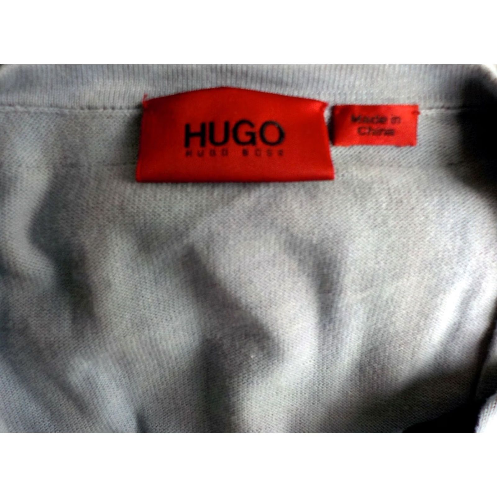 Hugo Boss HUGO BOSS Pullover Sweater V-neck Cotton Light Blue/Navy Trim Large Men Adults Size US L / EU 52-54 / 3 - 4 Thumbnail