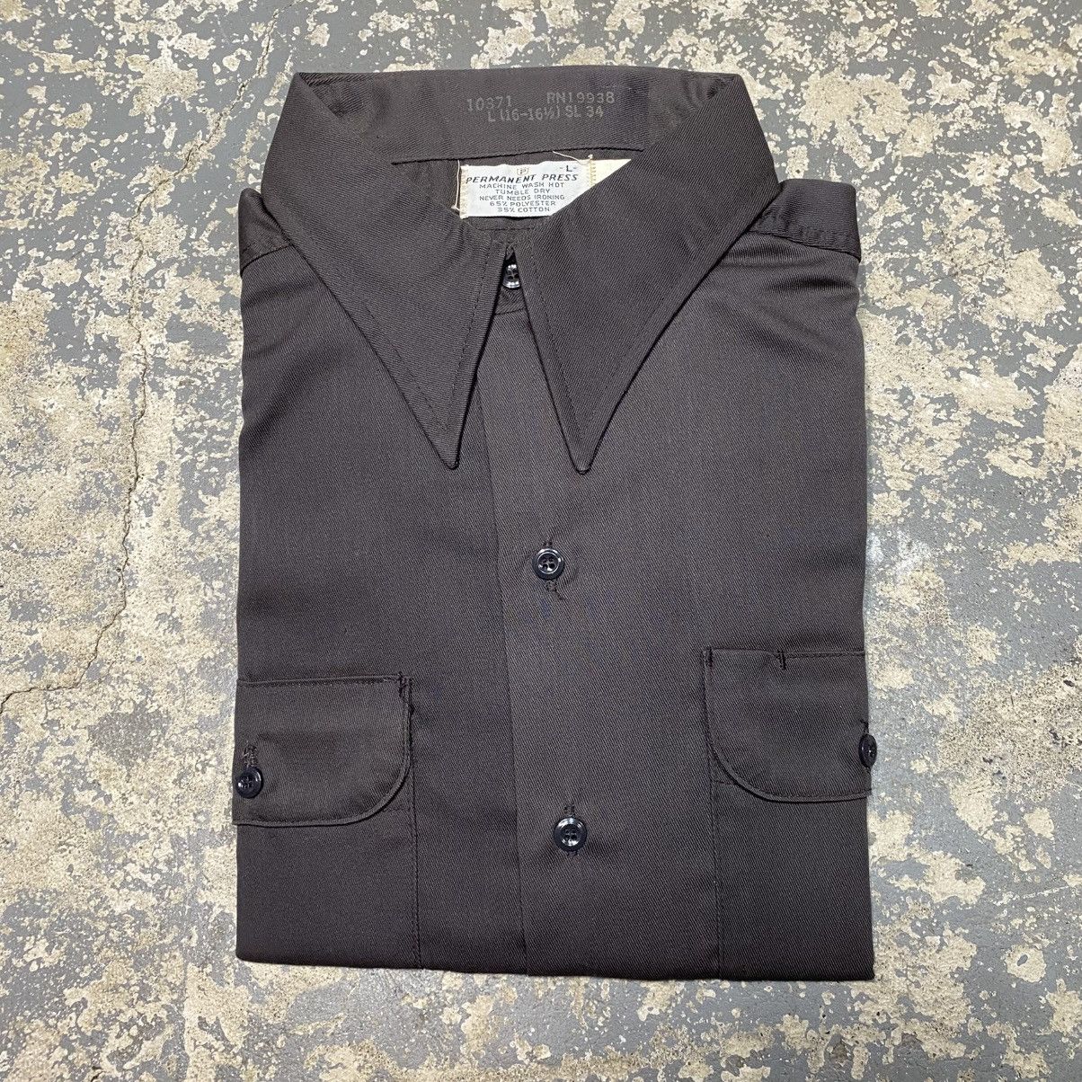Japanese Brand × Vintage Vintage Mr. Leggs Button Down Shirt Permanent Press Gray NWT Size US L / EU 52-54 / 3 - 1 Thumbnail