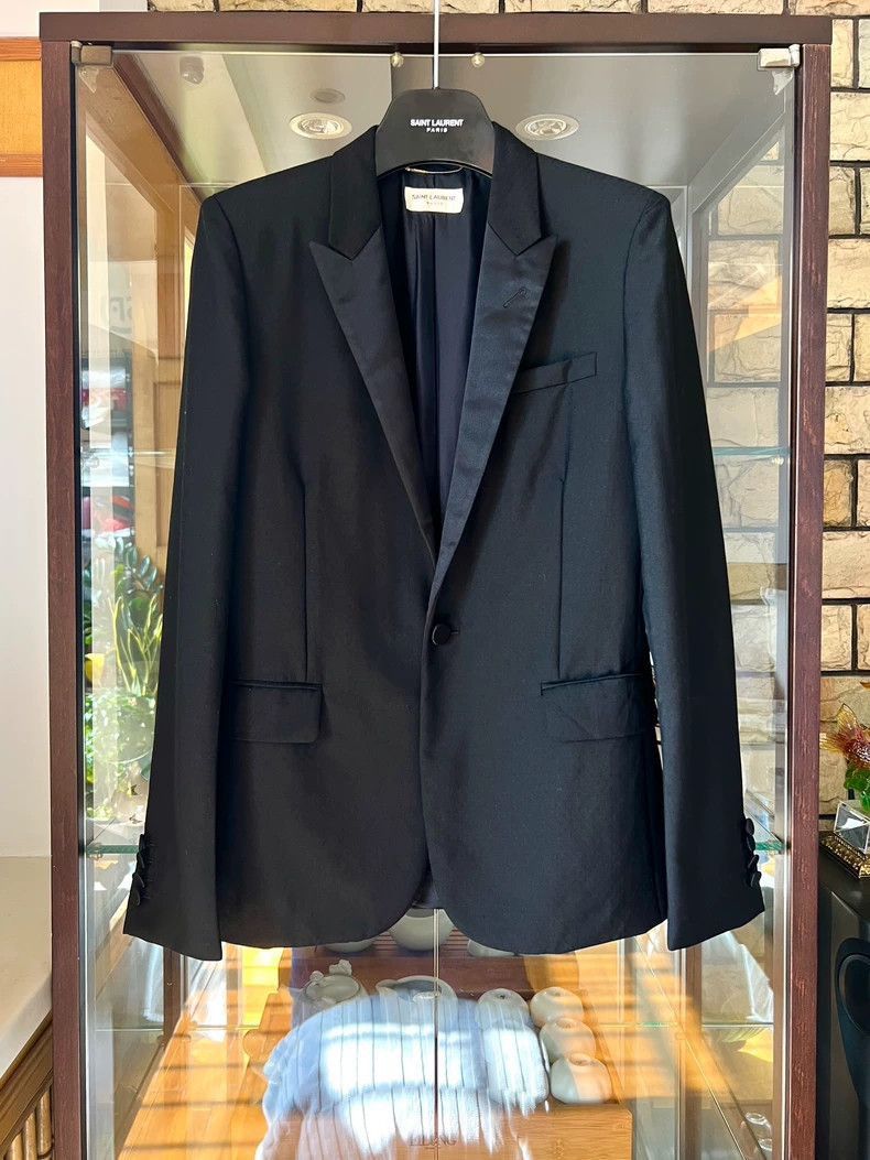 Saint Laurent Paris Saint Laurent Paris Dark patterned jacket-2506 Size US S / EU 44-46 / 1 - 1 Thumbnail