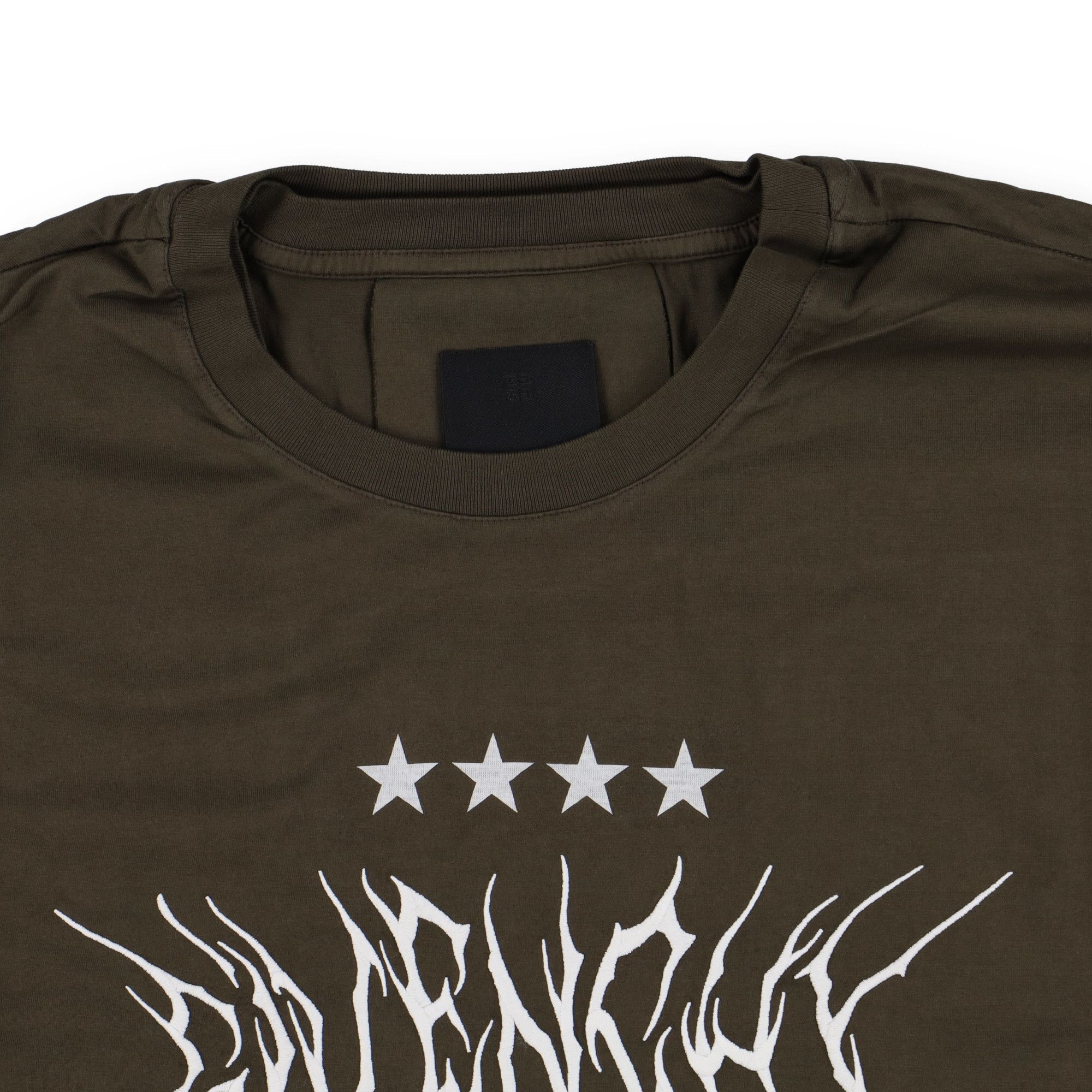 Givenchy Brown Layered Embroidered Multi Logo T-Shirt Size US M / EU 48-50 / 2 - 5 Thumbnail