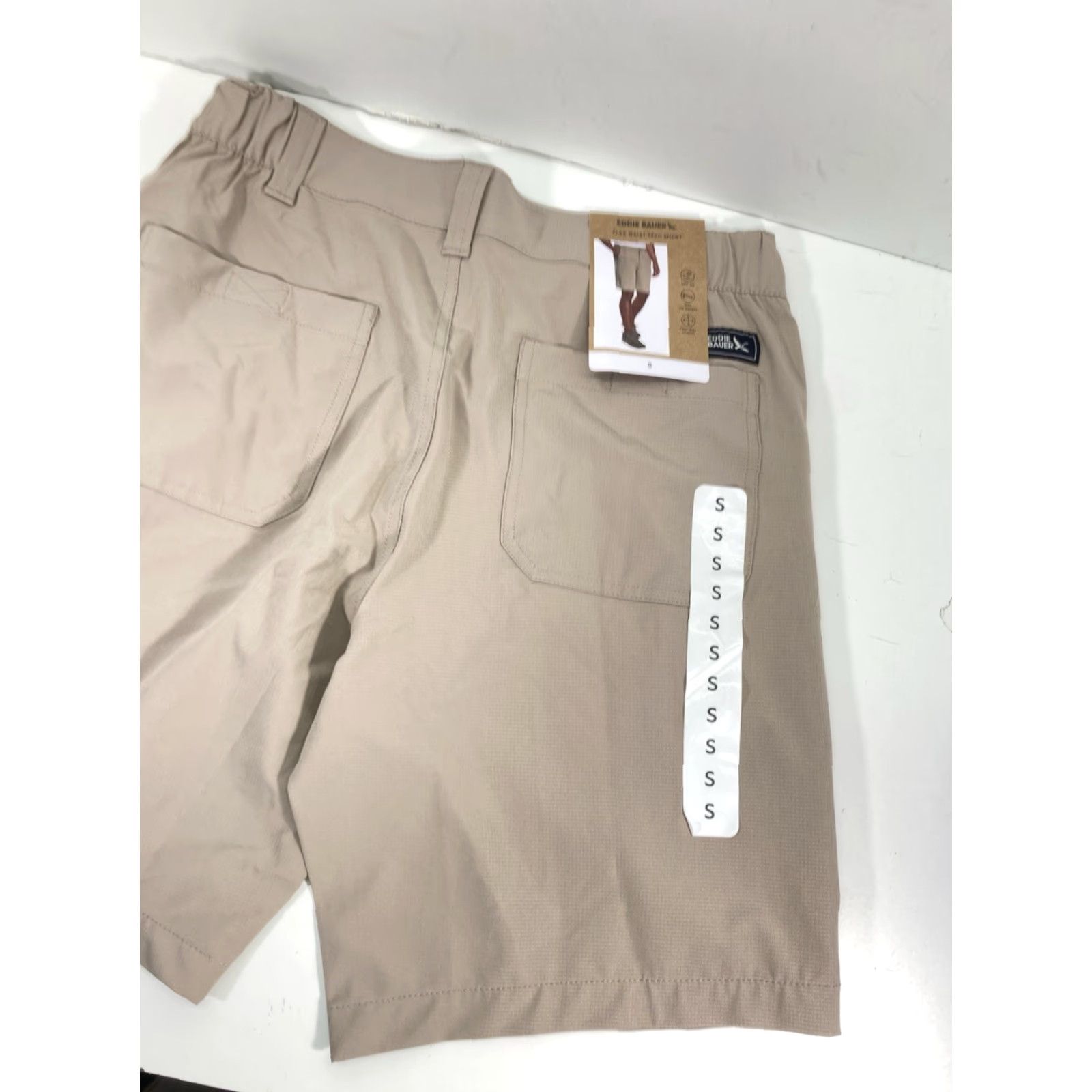 Eddie Bauer Eddie Bauer Tech Shorts Men Size Small 30X12 Beige Flex Waist Hiking Camping NWT Size US 29 - 3 Thumbnail