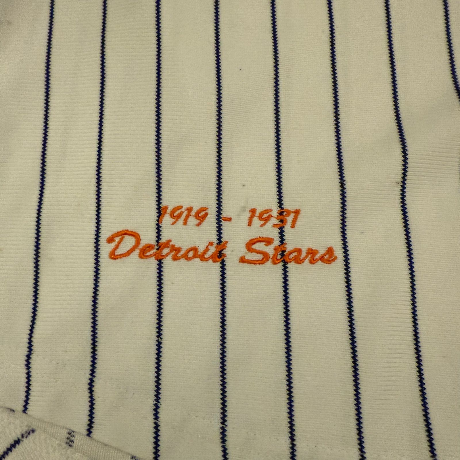 Authentic Negro Leagues Detroit Stars Pinstripe Jersey Negro League Collection Size US XL / EU 56 / 4 - 3 Thumbnail