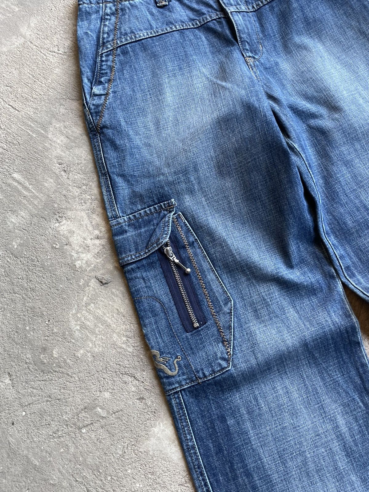 Japanese Brand Vintage Japanese Baggy Washed Carpenter Pants JNCO Style Size US 32 / EU 48 - 5 Thumbnail