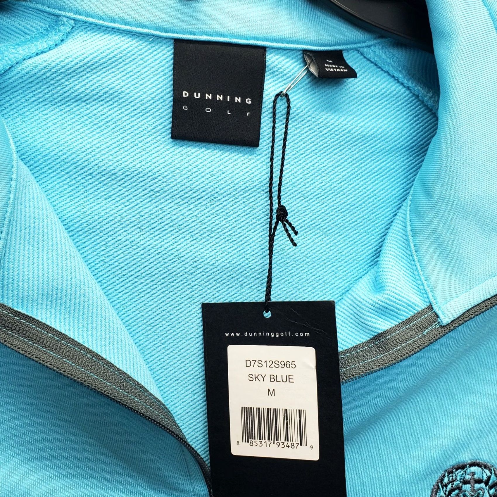 Vintage Dunning Shirt Mens M Blue Golf Activewear Stretch Performance Long Sleeve Size US M / EU 48-50 / 2 - 5 Thumbnail