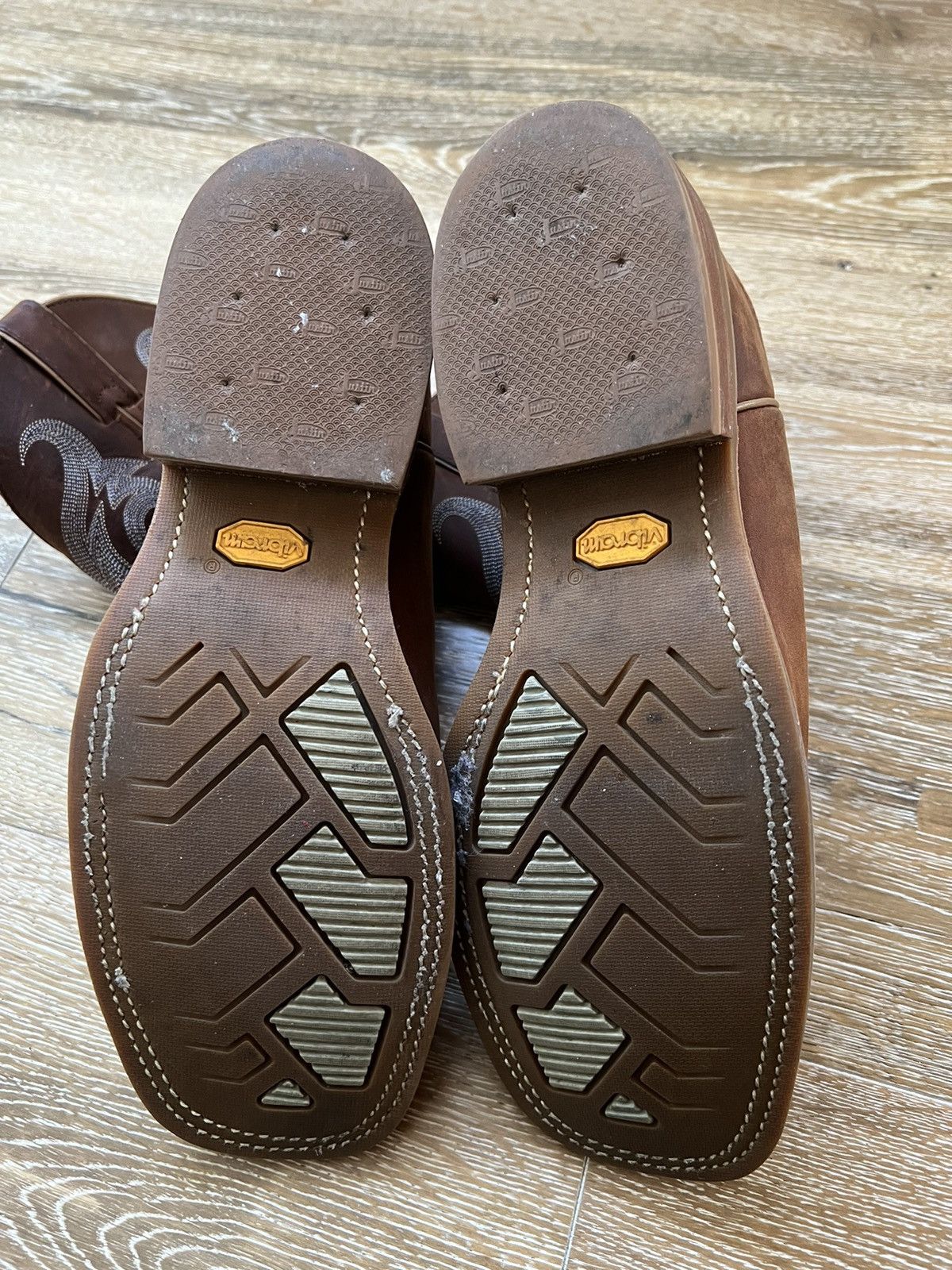 Justin × Justin Boots × Vibram Justin Boots Bender brown cowboy western Boots Size US 8.5 / EU 41-42 - 4 Thumbnail