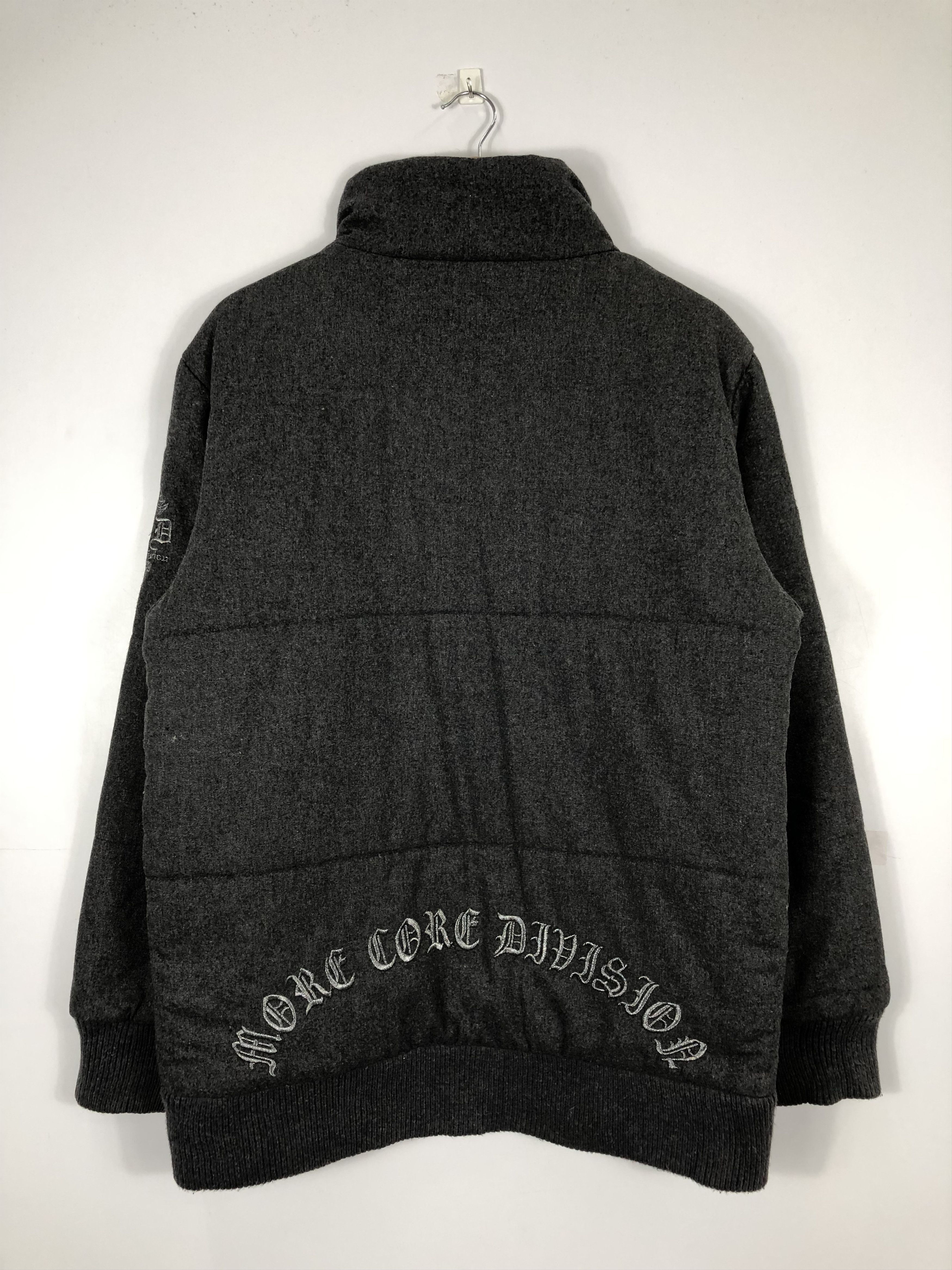 Vintage Varsity Jacket Reversible Puffer Wool Lining V0192