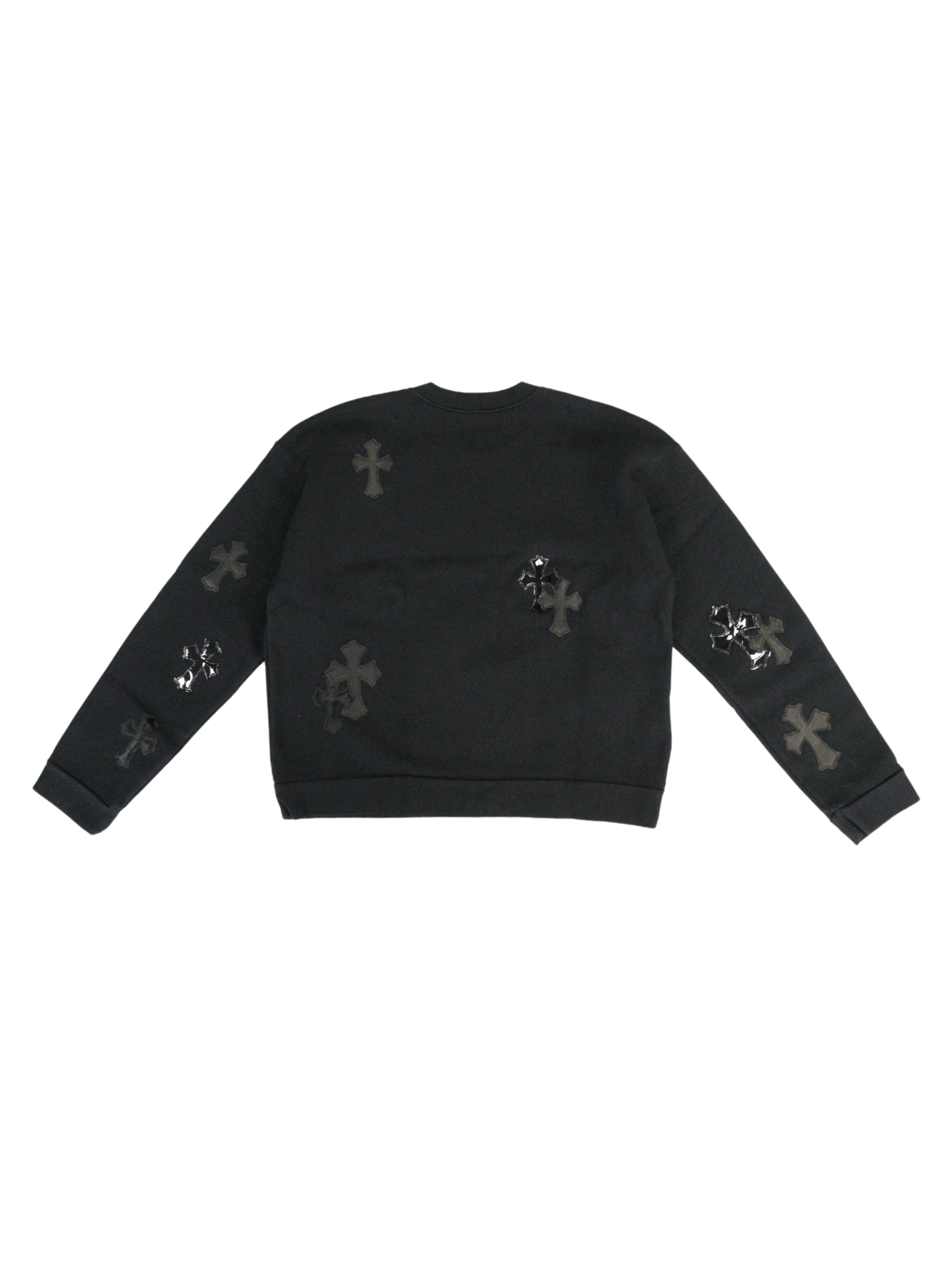 Chrome Hearts Chrome Hearts Pony Hair Patent Leather Cross Sweatshirt Size US S / EU 44-46 / 1 - 2 Thumbnail