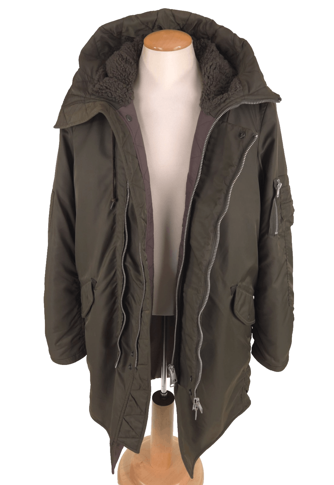 Allsaints AllSaints Mason Parka Size S Oversized Mens Army Green Heavy Size US S / EU 44-46 / 1 - 8 Thumbnail
