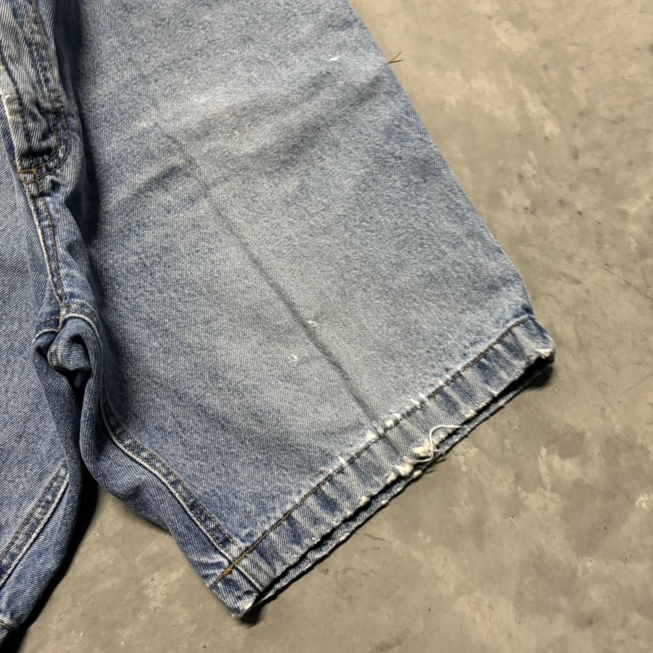 Japanese Brand × Vintage Crazy Vintage Y2K/2000s Grunge Skater Denim Essential Jean Shorts Jorts! Size US 36 / EU 52 - 4 Thumbnail