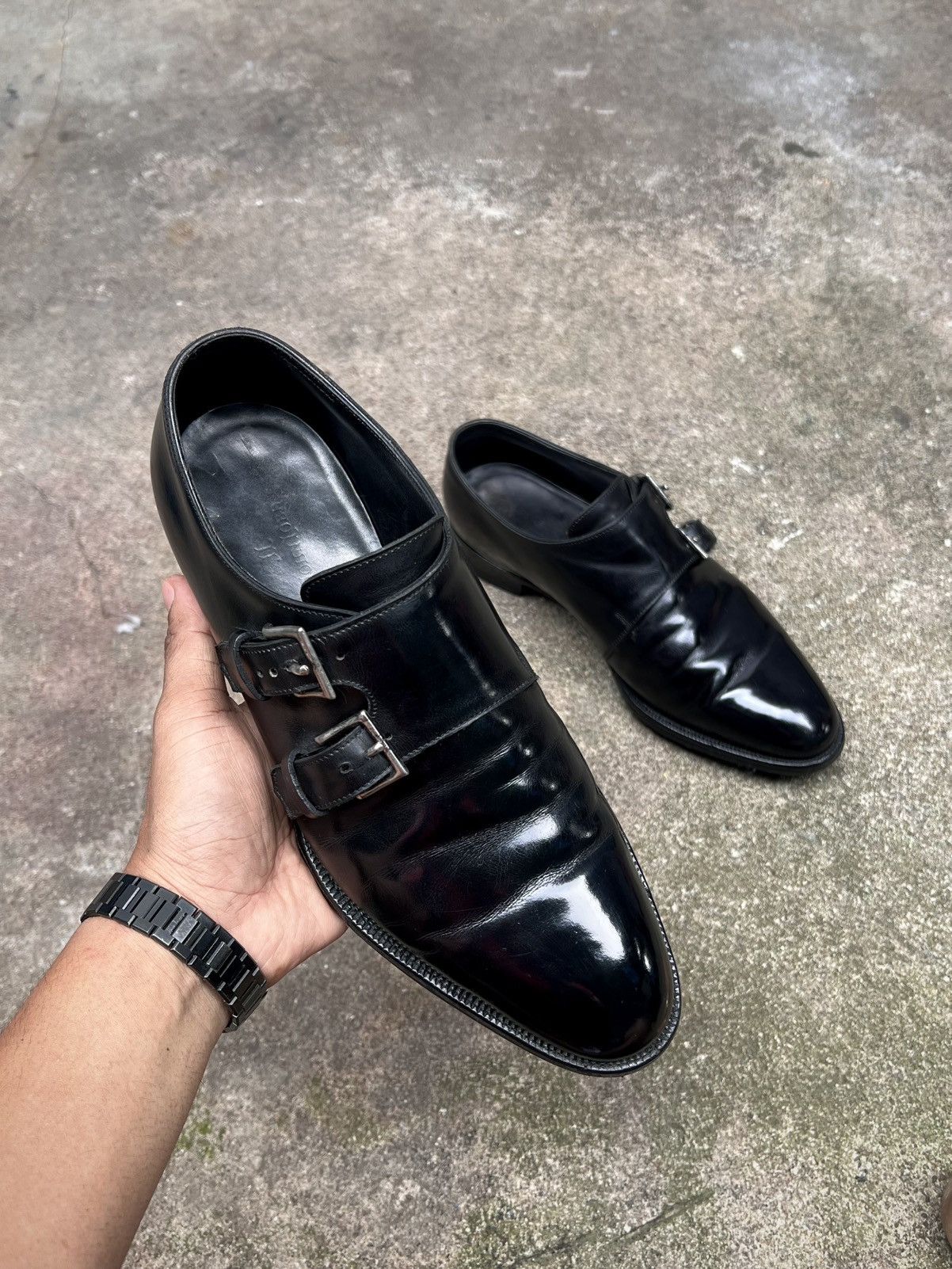 John Lobb John Lobb "Naseby" Double Monk Strap Size US 8 / EU 41 - 11 Thumbnail