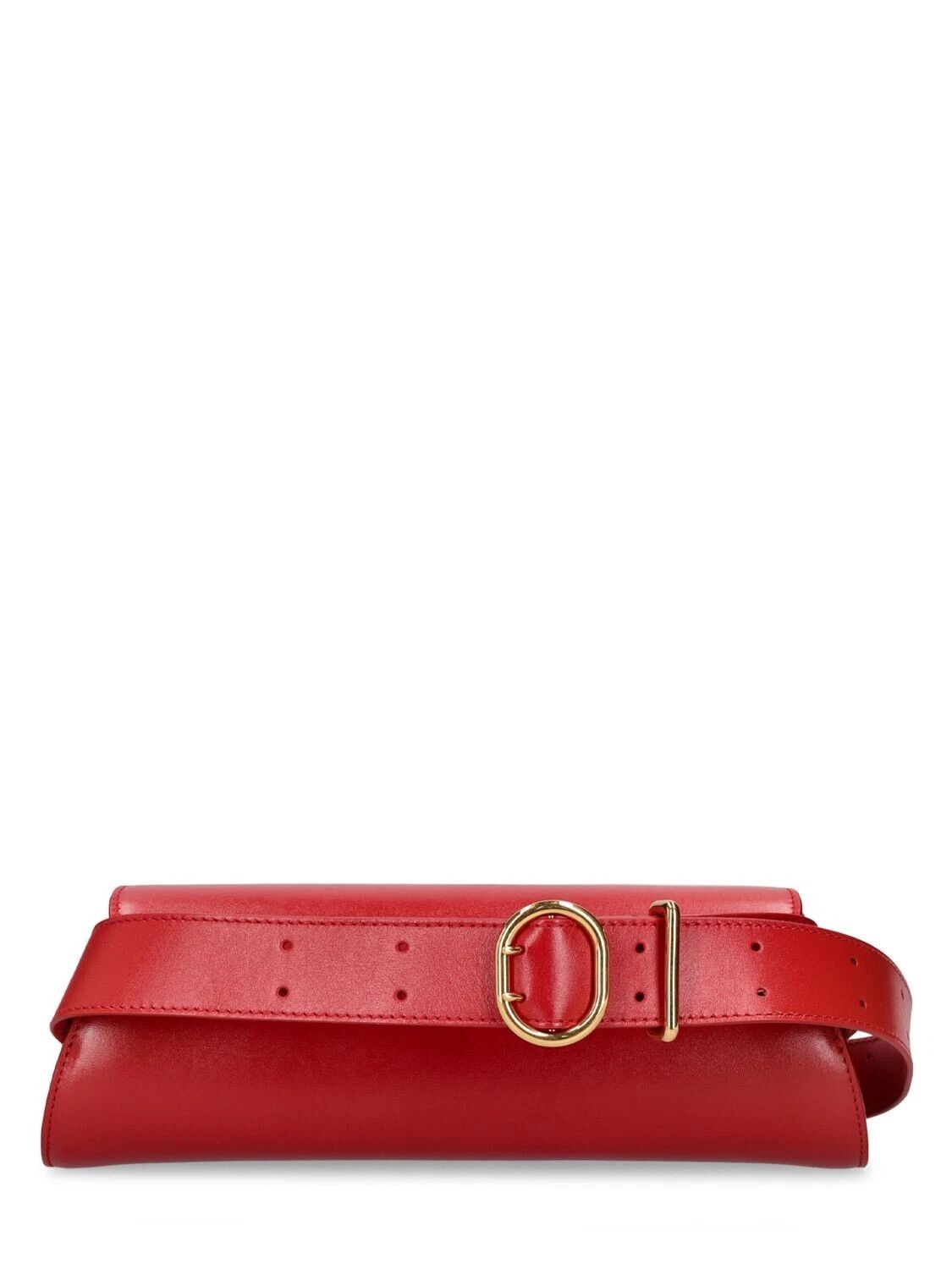 Jil Sander JIL SANDER Cannolo Small Cranberry Red Leather Size ONE SIZE - 3 Thumbnail