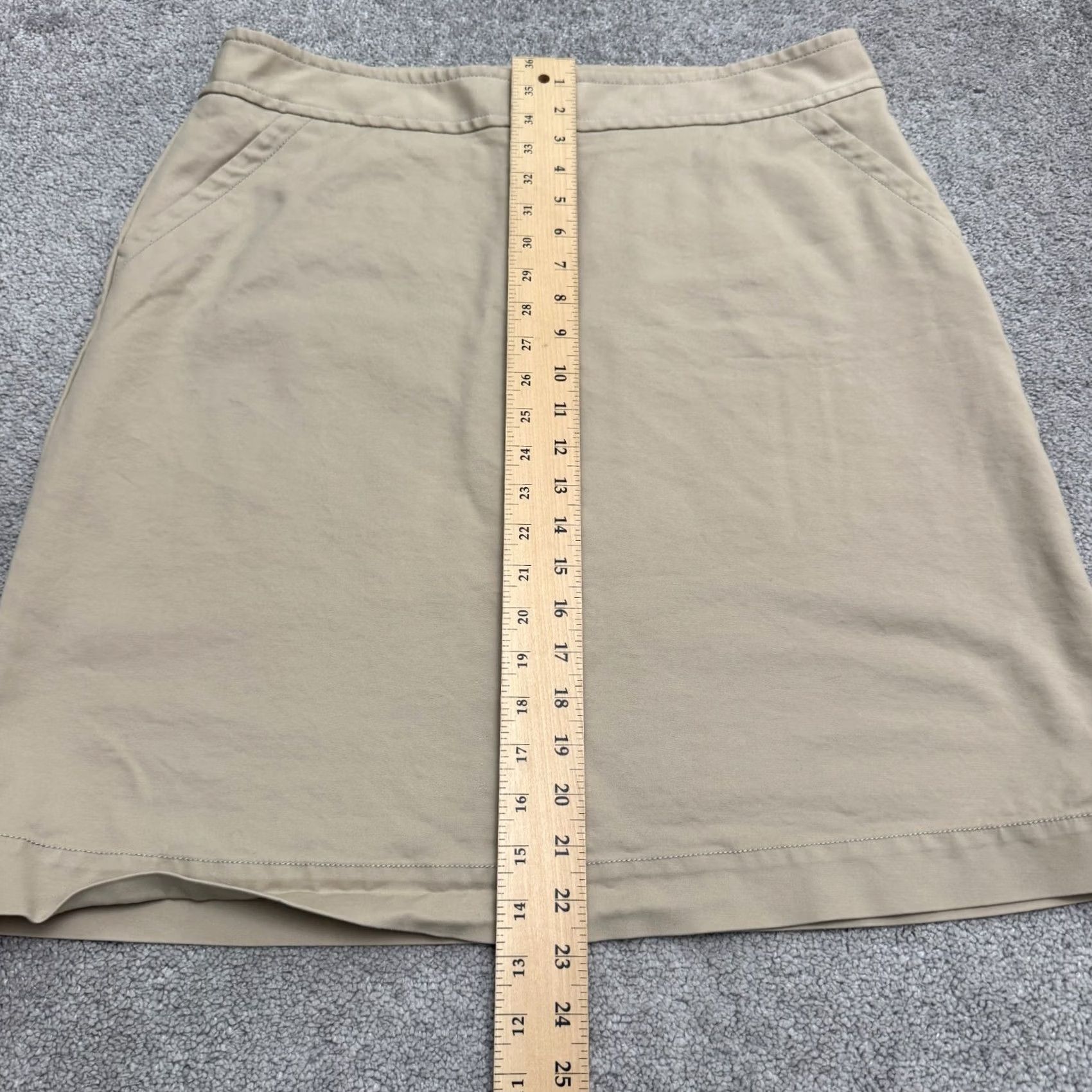 Banana Republic Banana Republic Skirt Womens 16 Tall Khaki Brown Knee Length Pencil Cotton Blend Business Casual Workwear Size 38" / US 16 / IT 52 - 6 Thumbnail