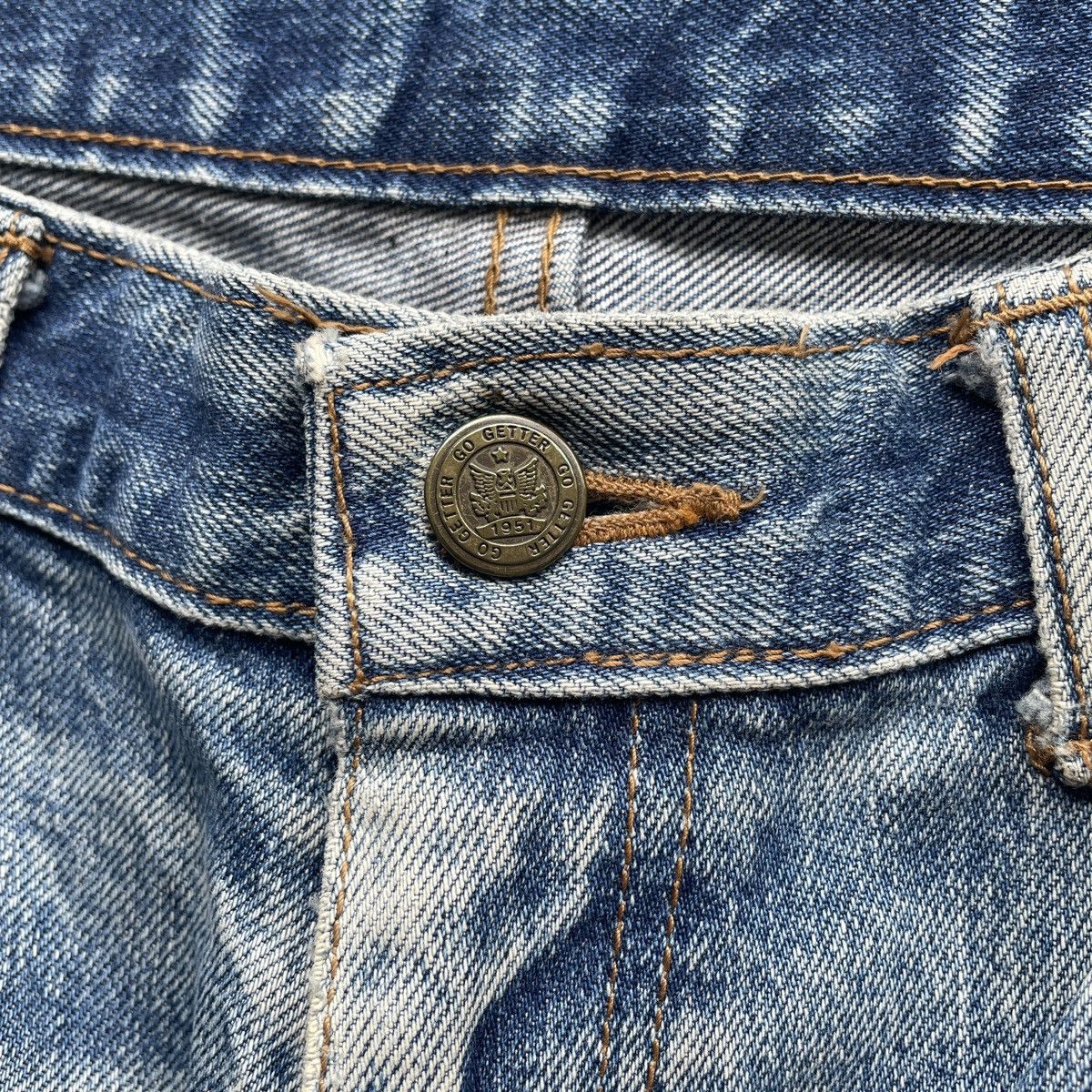Japanese Brand Vintage Japanese StoneWash Distressed Jeans Faded Denim Pant Size US 31 - 6 Thumbnail