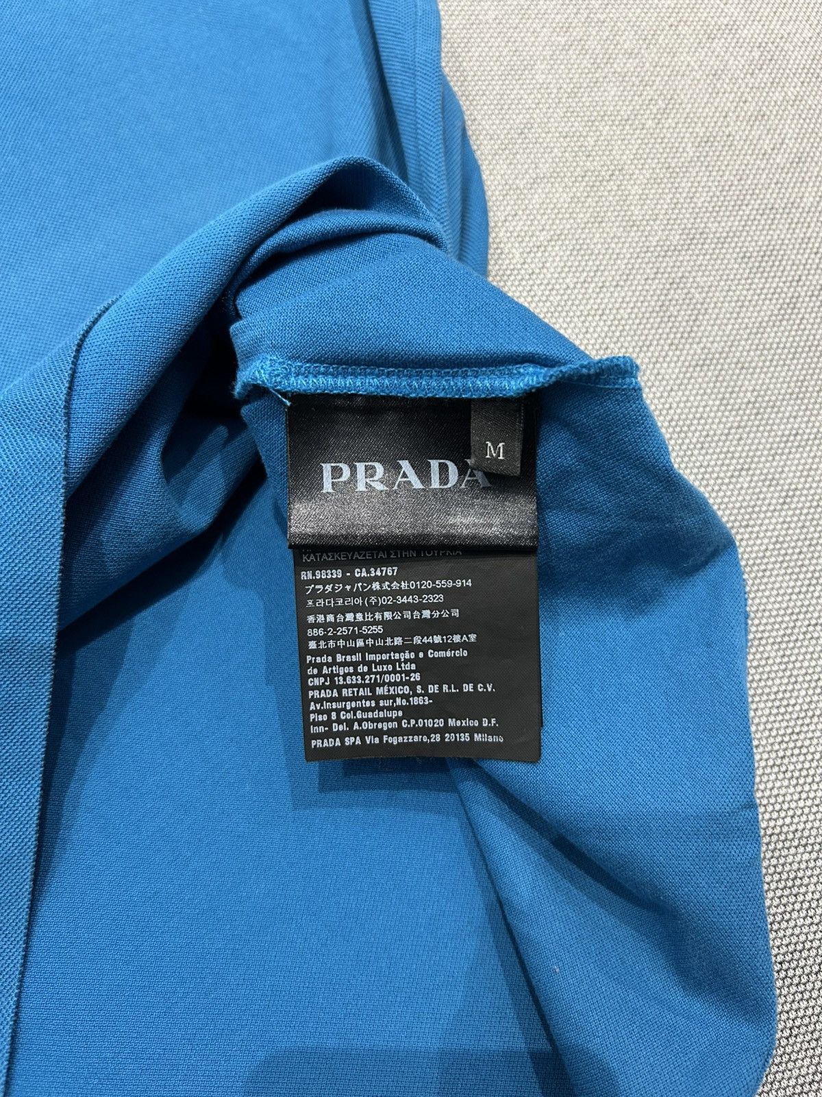 Prada Prada polo t-shirt blue Size US M / EU 48-50 / 2 - 6 Thumbnail