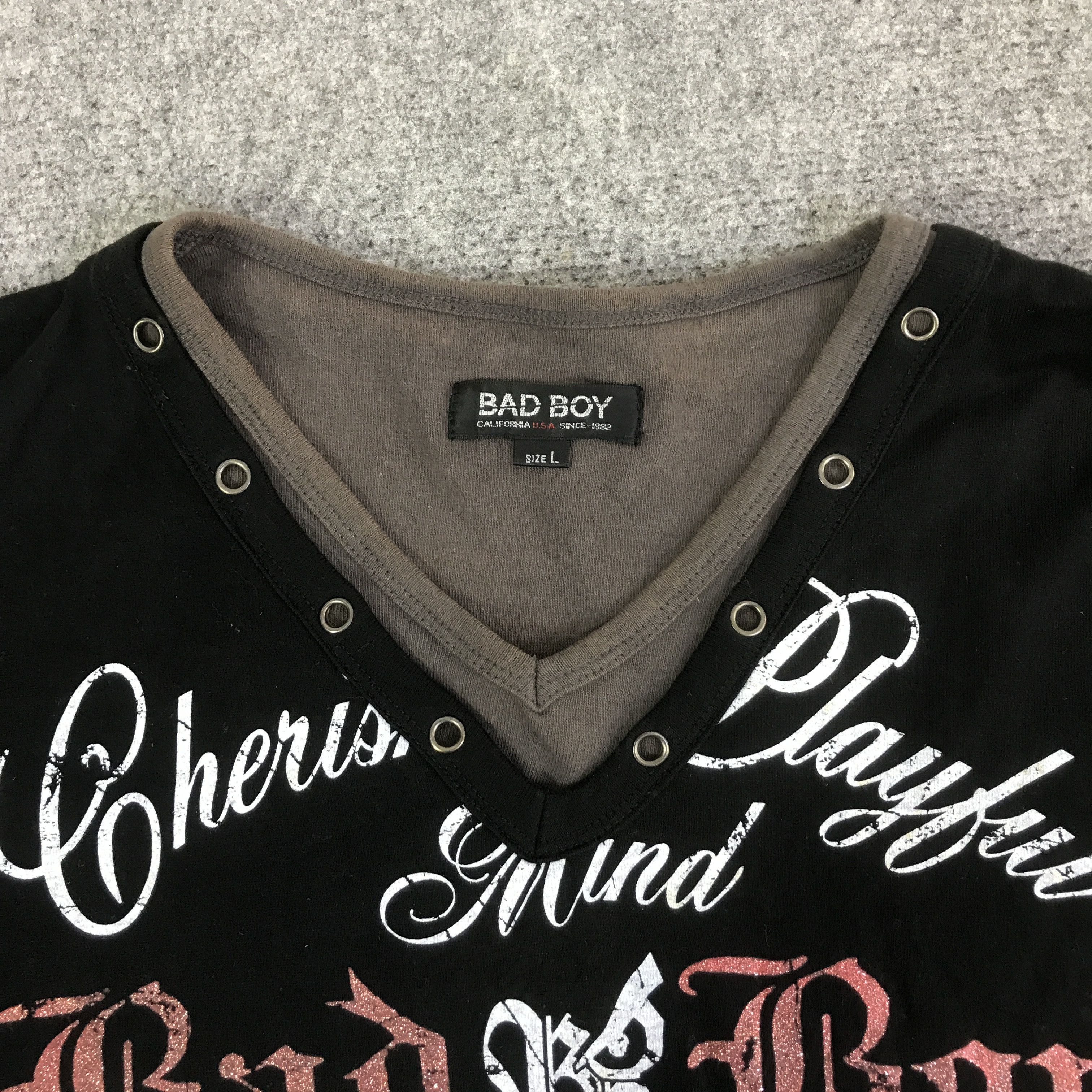 Japanese Brand bad boy japan long sleeve t-shirt K93B55 Size US L / EU 52-54 / 3 - 9 Thumbnail