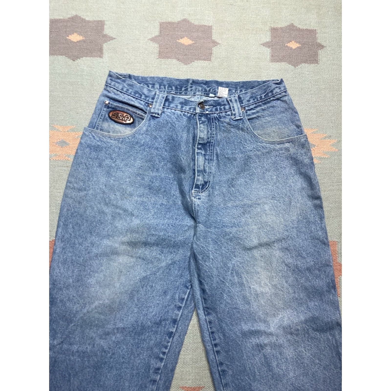 Southpole VINTAGE Southpole Jeans Baggy Hip Hop 35x32 Men Blue 90s JNCO Style Carpenter Skater Inseam 32 Mens Size US 35 - 7 Thumbnail