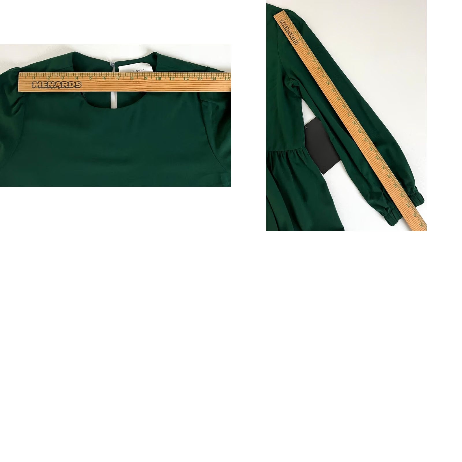 Vintage NWT Tuckernuck Pomander Place Carlota Peplum Blouse Hunter Green Sz M Blouse WomensXS? Size M / US 6-8 / IT 42-44 - 10 Thumbnail