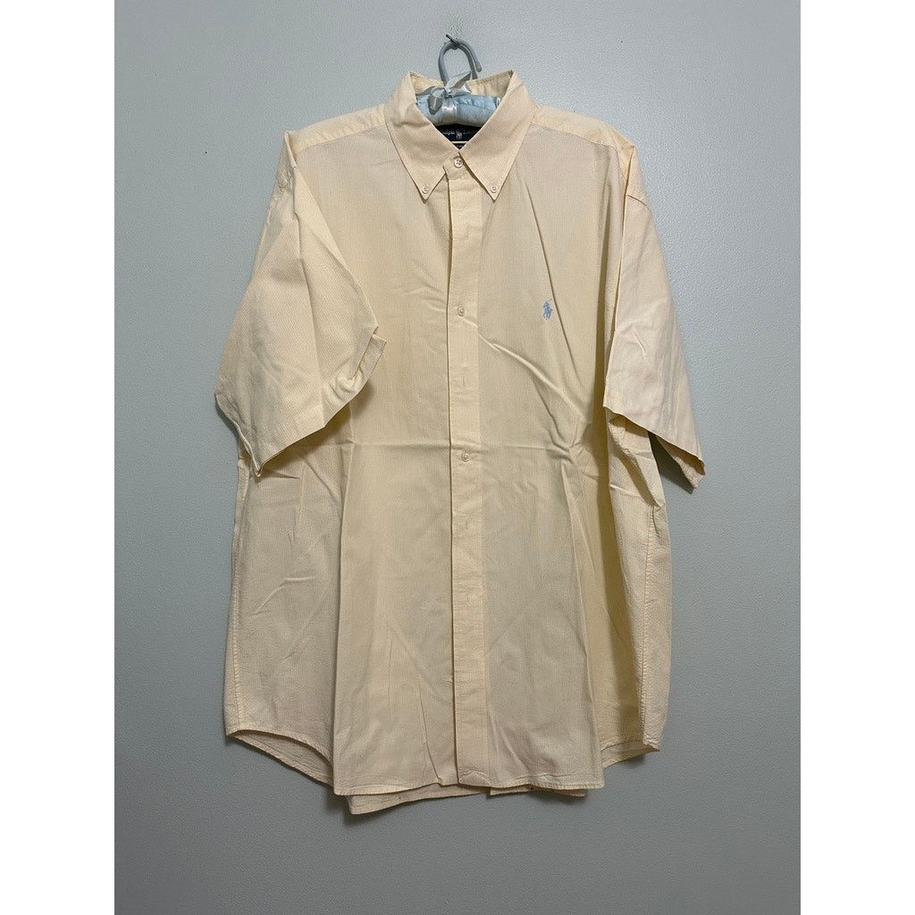 Ralph Lauren Ralph Lauren Blake yellow short sleeve button down Size US XL / EU 56 / 4 - 2 Thumbnail