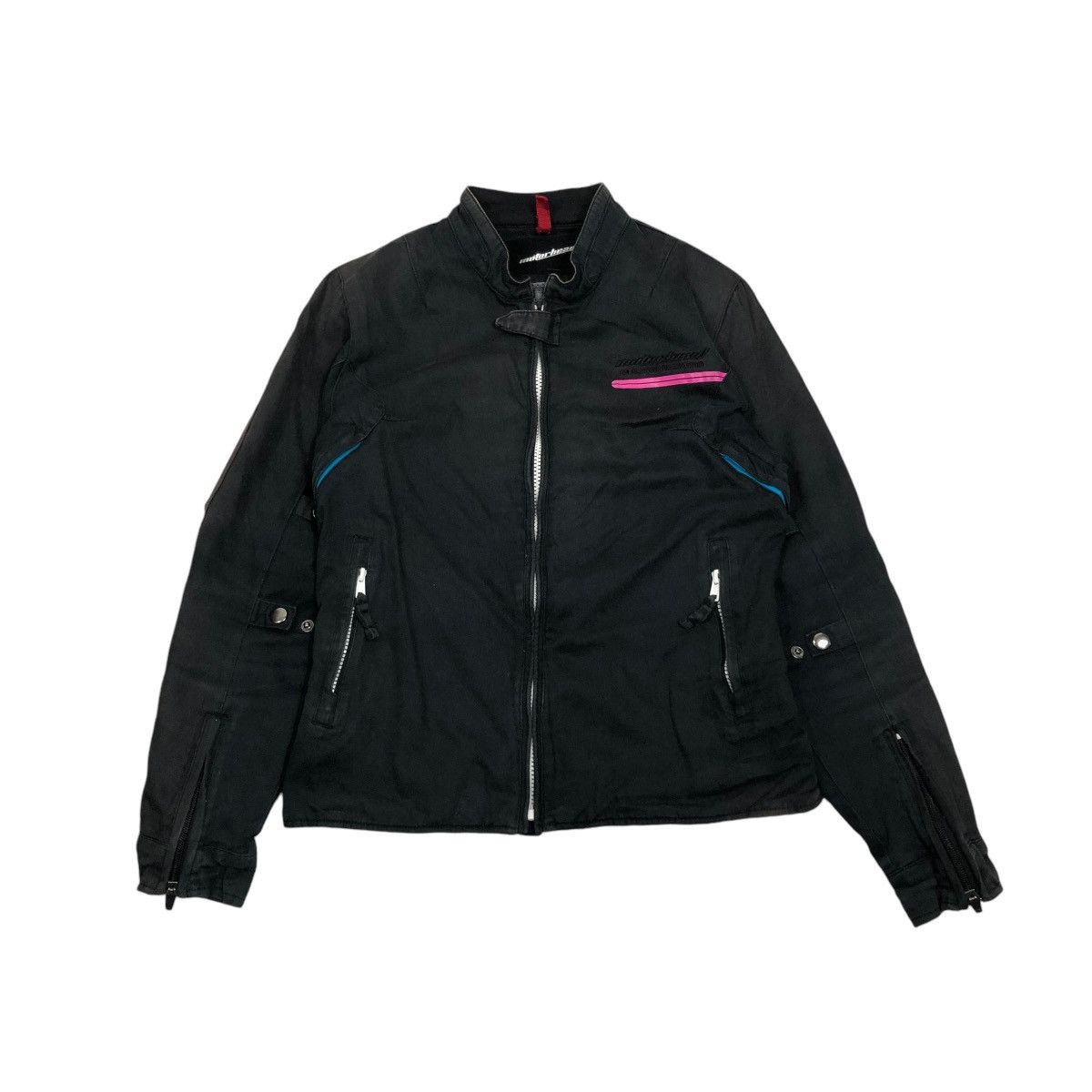 Japanese Brand 🔥VINTAGE BIKER RACING JACKET MOTOR HEAD RICH BLACK KADOYA Size US M / EU 48-50 / 2 - 1 Thumbnail